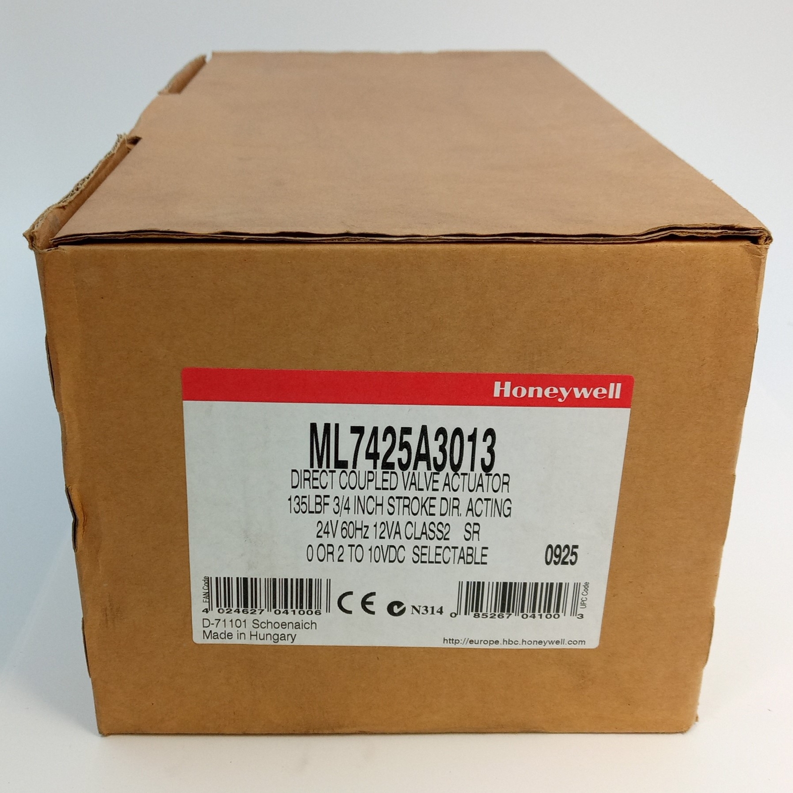 Honeywell ML7425A3013 Direct Coupled Valve Actuator - NEW IN BOX