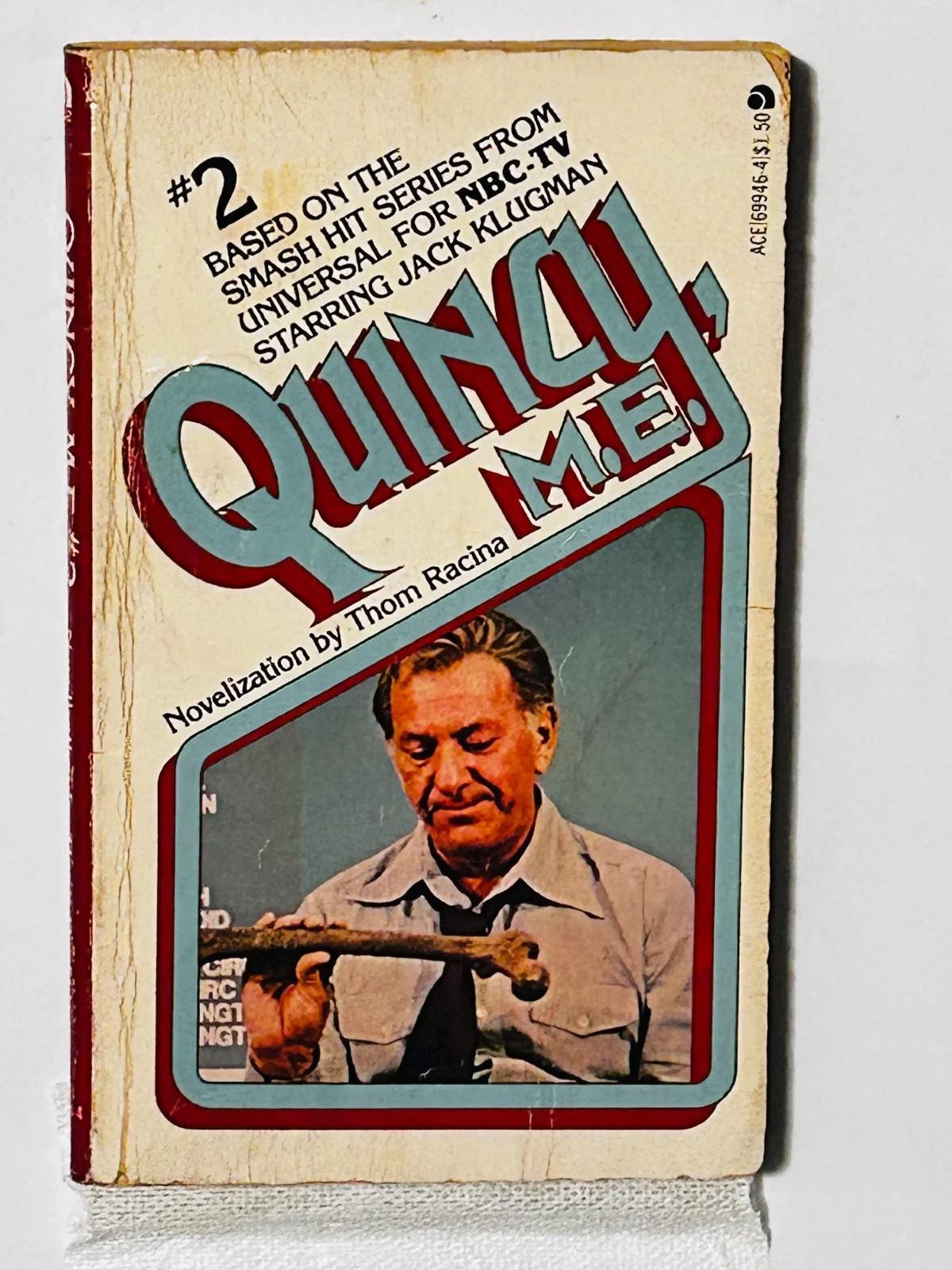 1976 Quincy M.E. #2 FN JACK KLUGMAN Thom Racina Series Vintage TV tie-in pb