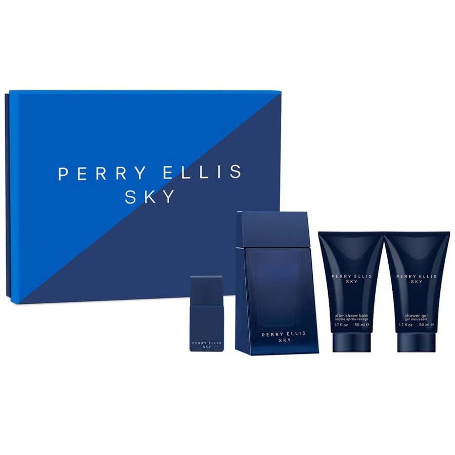 Perry Ellis Men\'s Sky 4pcs EDT Gift Set Fragrances 844061015425