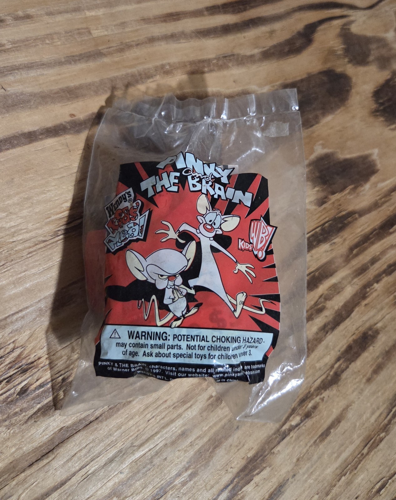 The Animaniacs Wendy's Kids Meal Pinky And The Brain Toy Vintage 1997 In Package The Animaniacs Wendy's Kids Meal Pinky And The Brain Toy Vintage 1997 In Package