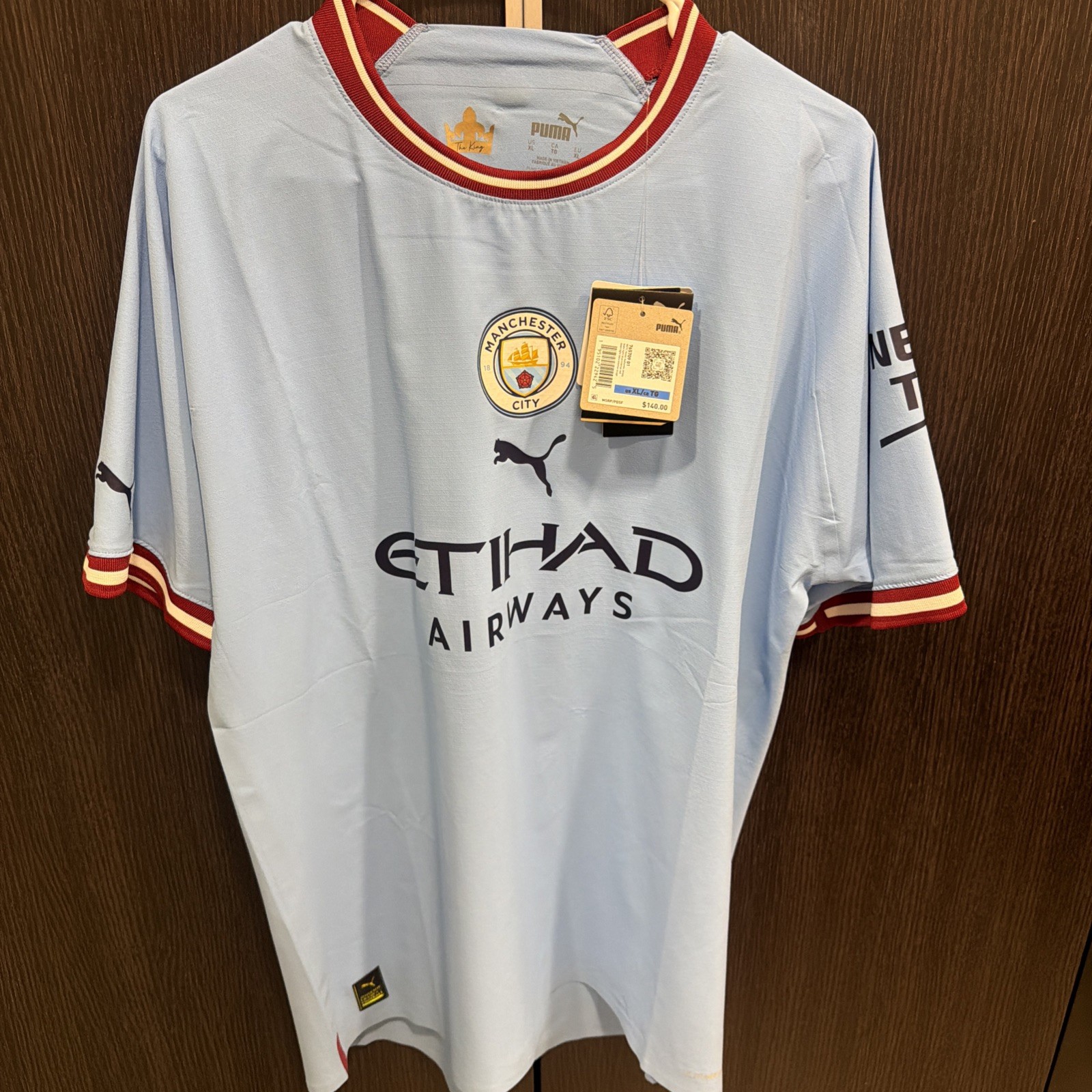 PUMA Manchester City Jersey Officially Licensed authentic 2022/2023 new with tag