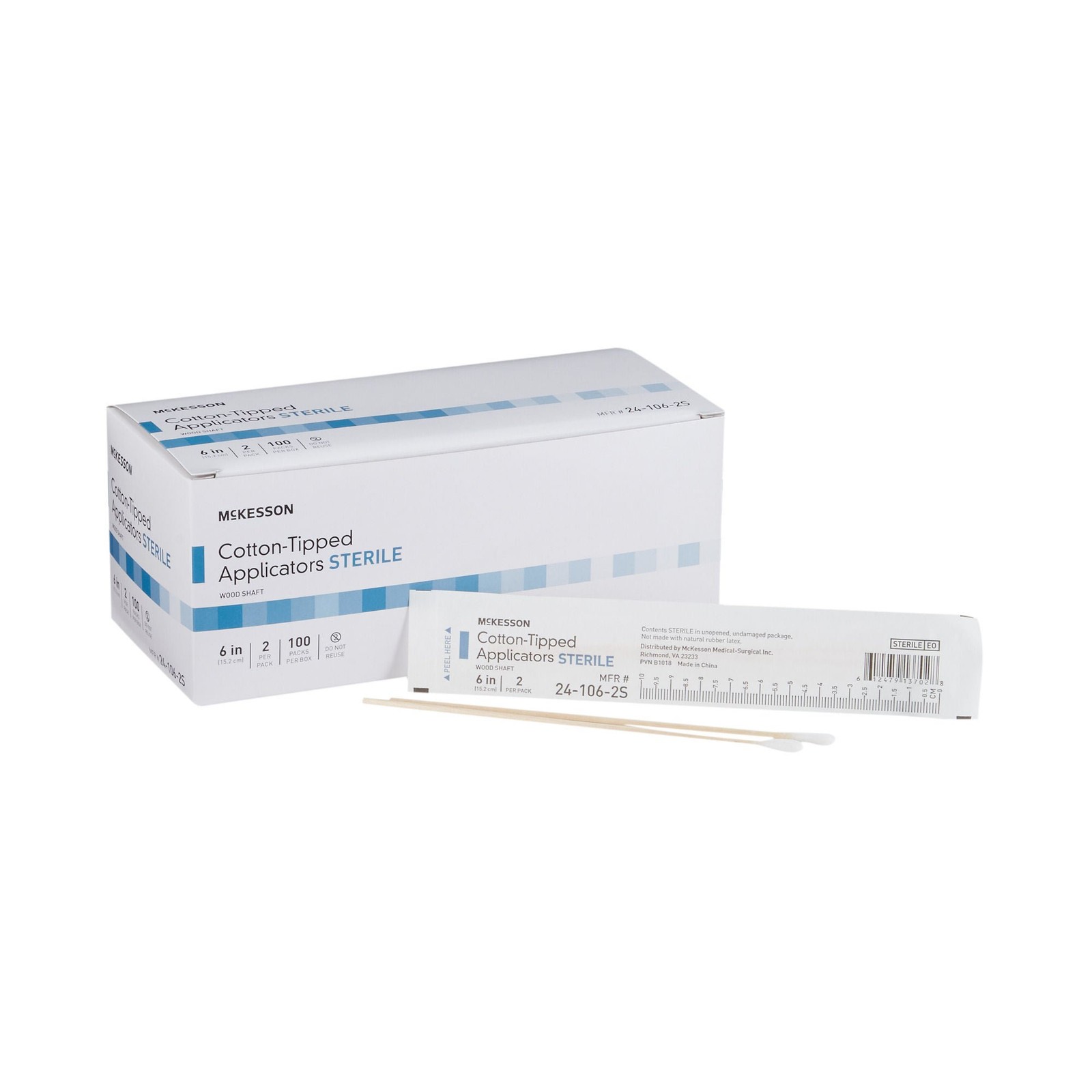 McKesson Sterile Swabstick 24-106-2S 2 Per Pack Box of 200