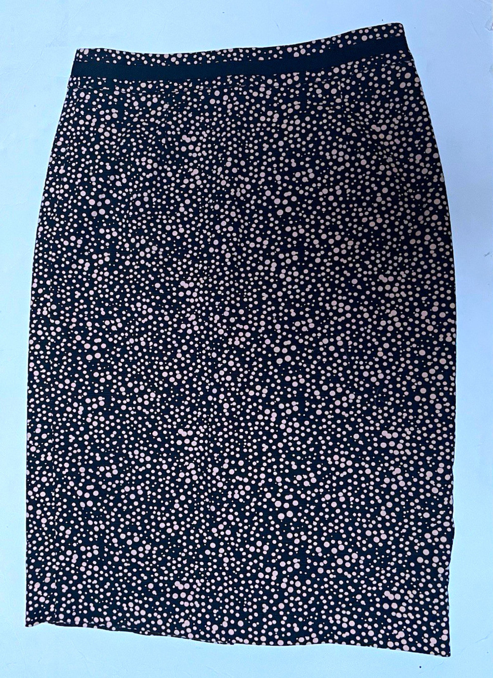 Boden Women\'s Black Pink Polka Dot Midi Pencil Skirt Lined Slit Sz US 2R/UK 6R Boden Women\'s Black Pink Polka Dot Midi Pencil Skirt Lined Slit Sz US 2R/UK 6R