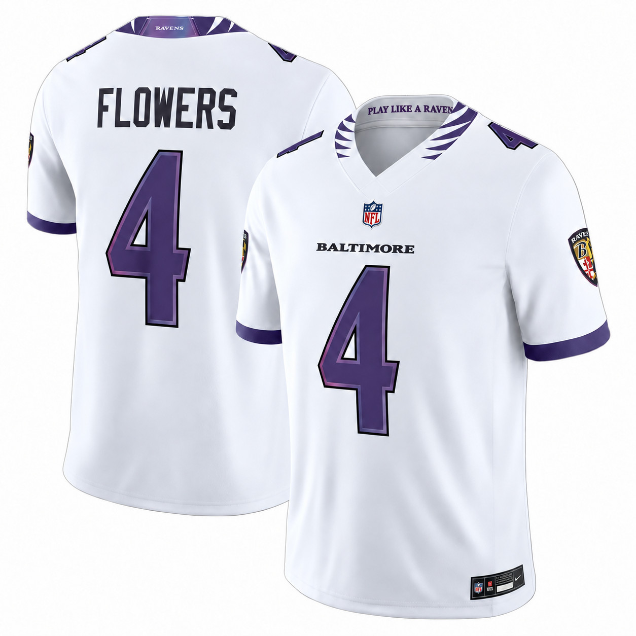 Men's #4 Zay Flowers Alternate Vapor Limited Jersey