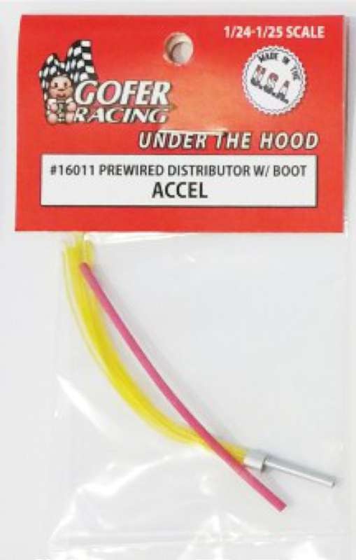 1/24-1/25 Accel Prewired Distributor w/Aluminum Plug & Boot