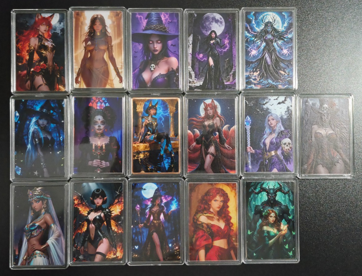 Complete Set Lot of 16 Copper Vixens 2026 1 ADVP OZ Art Card Slabs /w Capsules