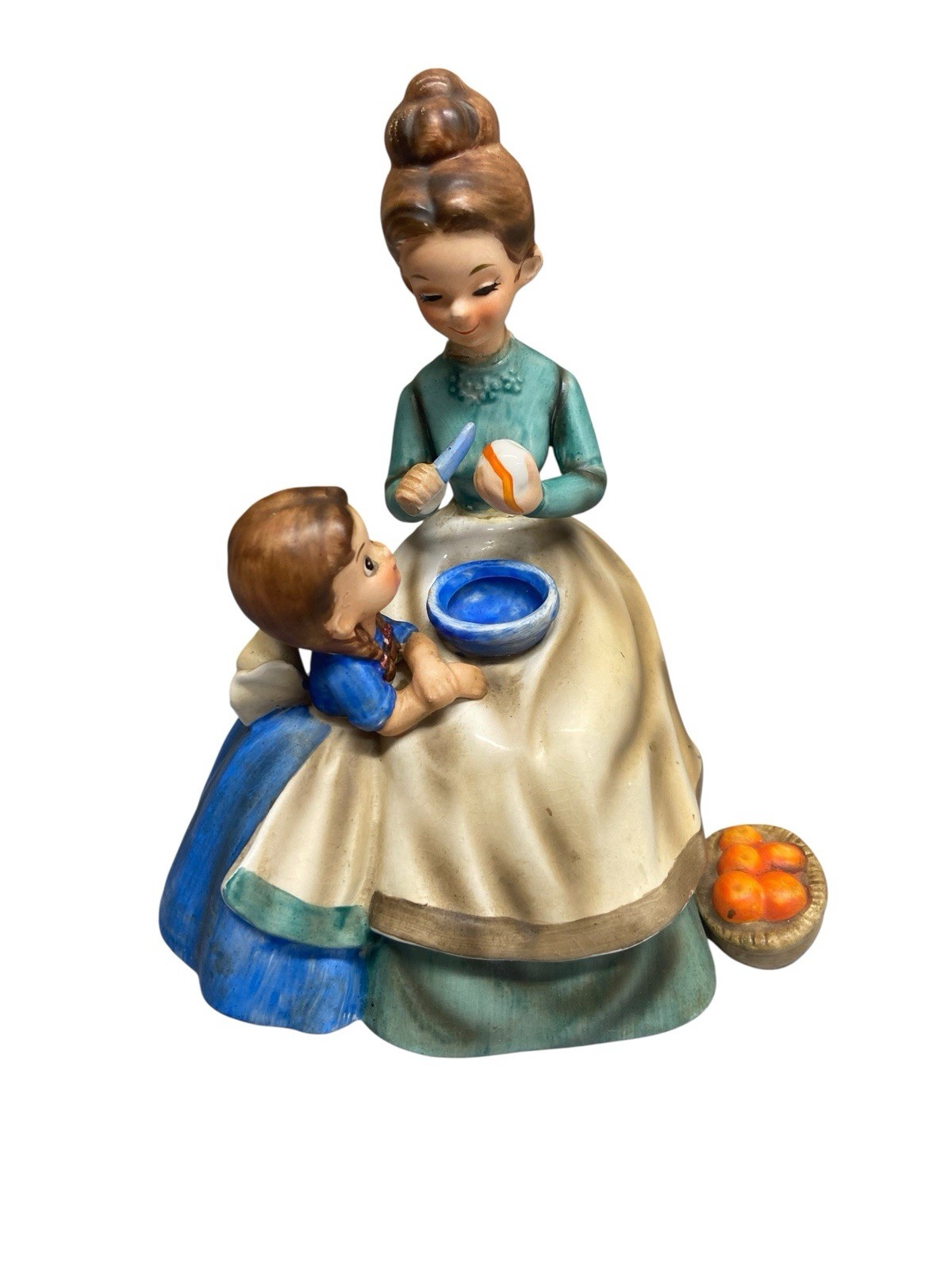 Vintage Josef’s Original Mother And Daughter Ceramic Figurine *See Condition*