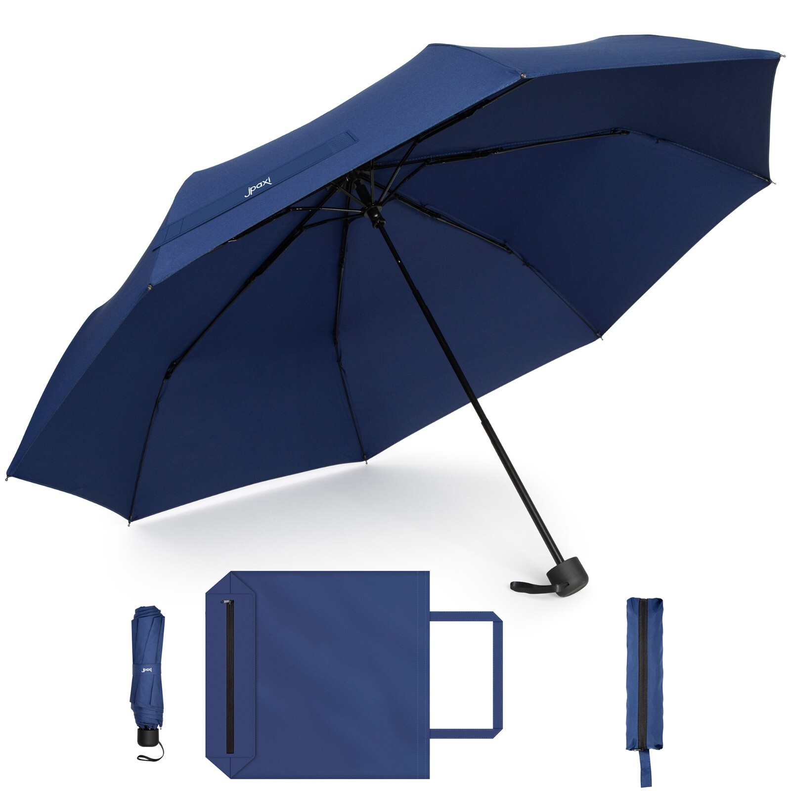 Compact Umbrella for Rain, Blue, Travel umbrella, Light weight, 2-in-1 Tote bag Compact Umbrella for Rain, Blue, Travel umbrella, Light weight, 2-in-1 Tote bag