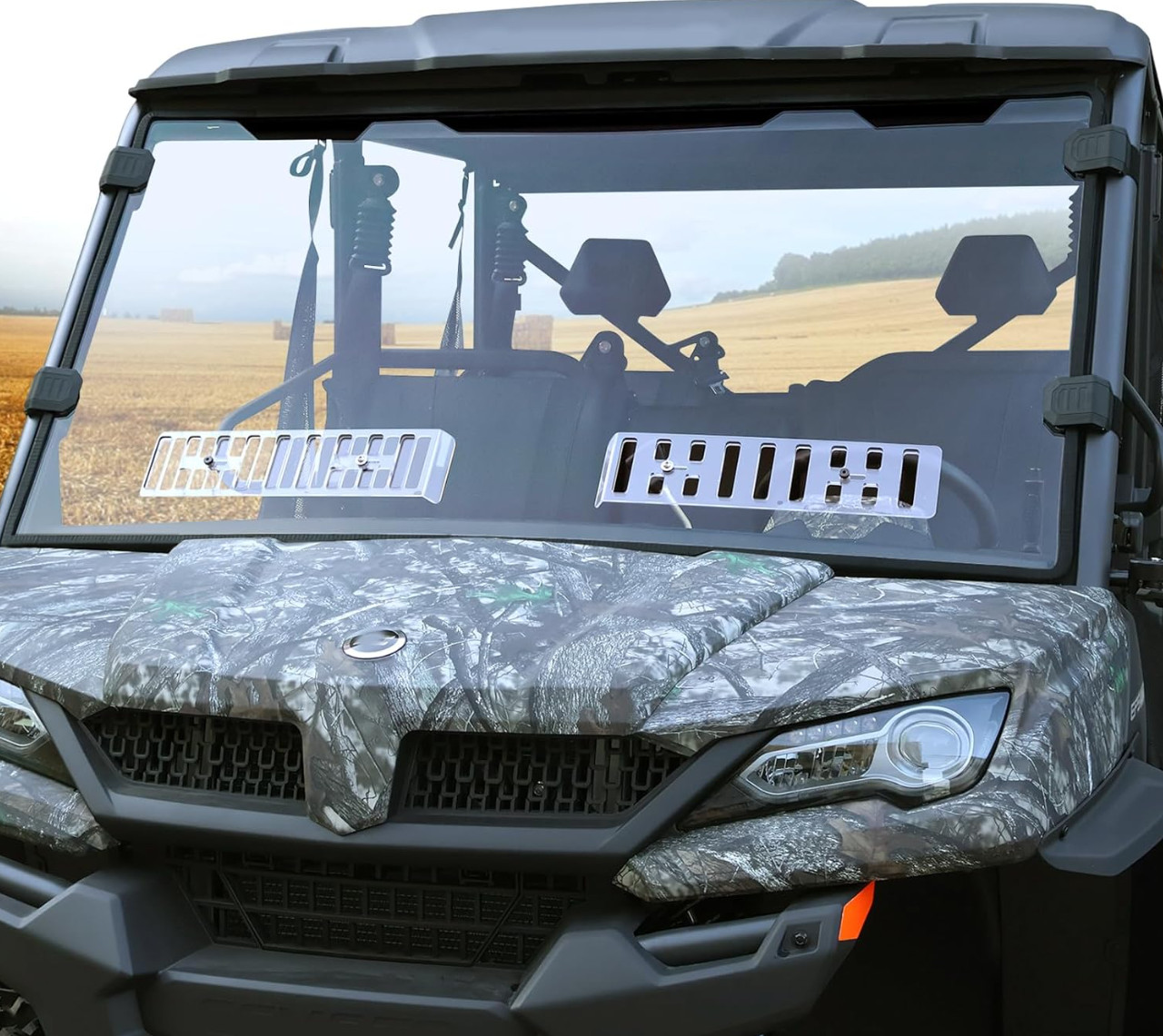StarknightMT Sliding Vented Front Full Windshield - Hard Coated Polycarbonate StarknightMT Sliding Vented Front Full Windshield - Hard Coated Polycarbonate