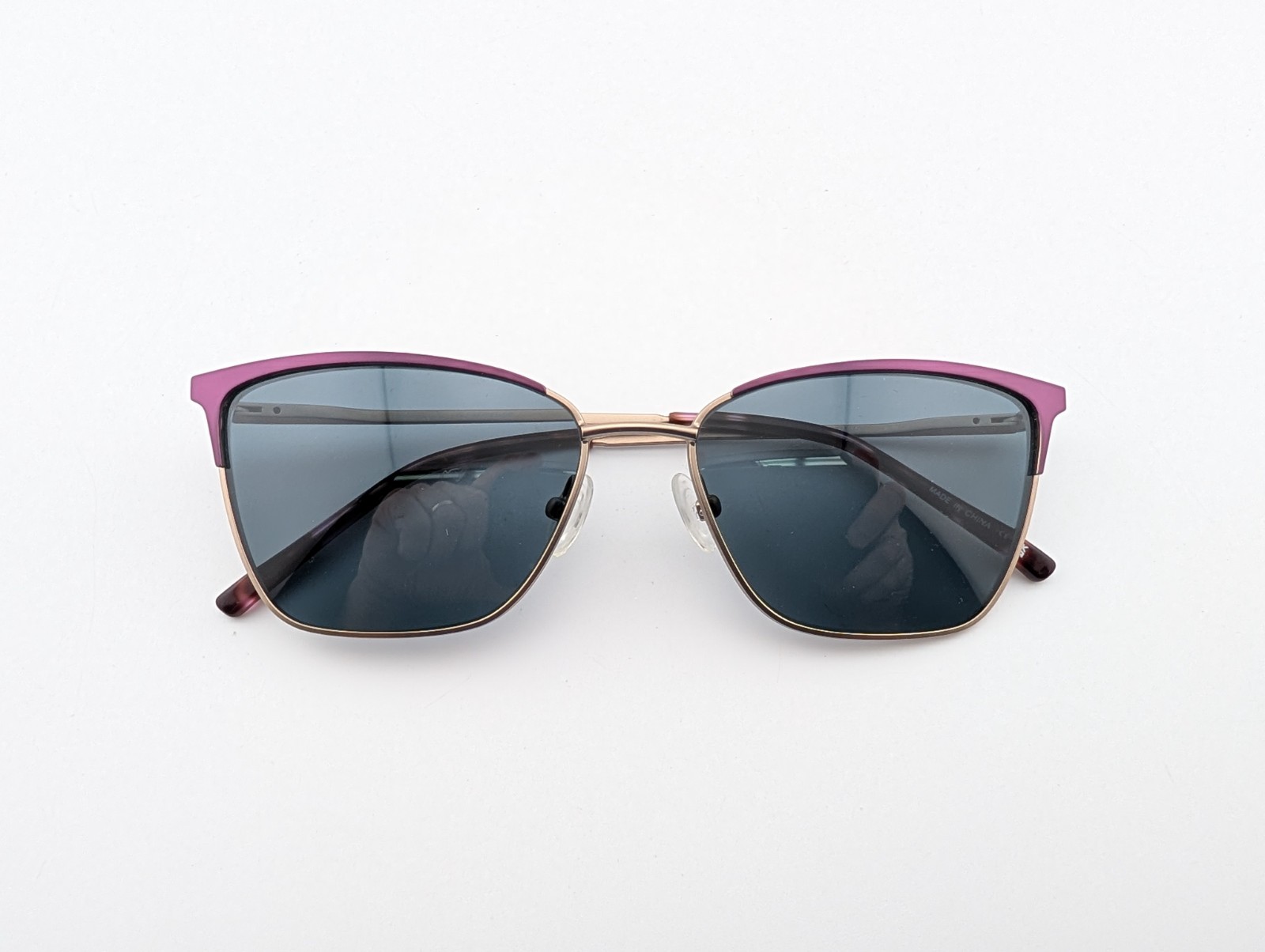 Karen Kane Eyeglasses, Frames Only, Costmary, 53-15-135, Metal, Plum/Taupe