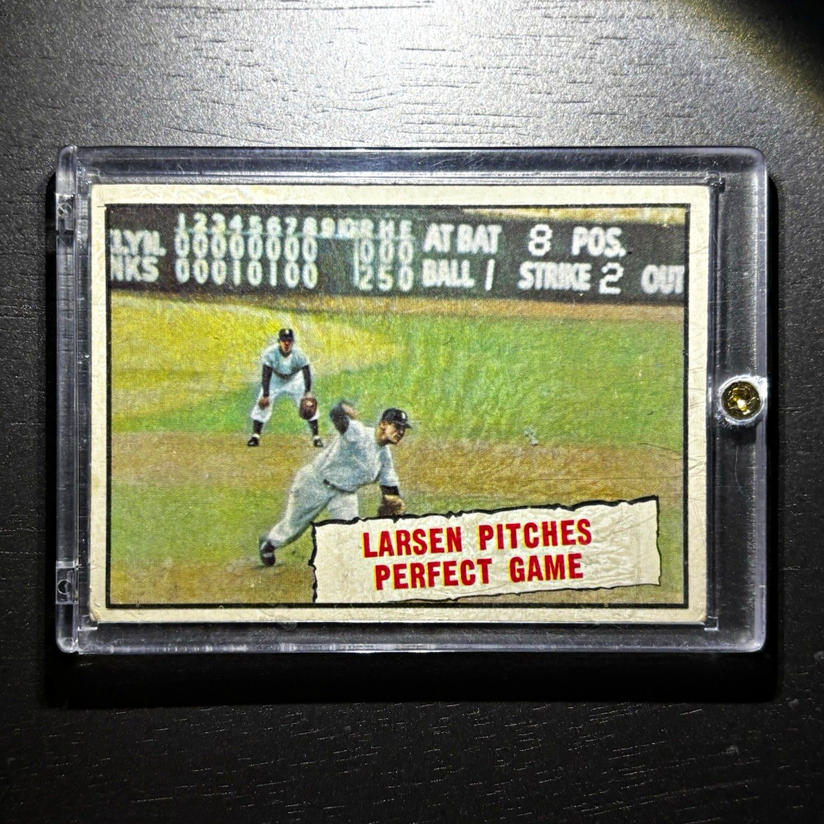 Topps 1957 #402 Don Larsen Yankees Baseball Thrills Extra Perfect Game Topps 1957 #402 Don Larsen Yankees Baseball Thrills Extra Perfect Game