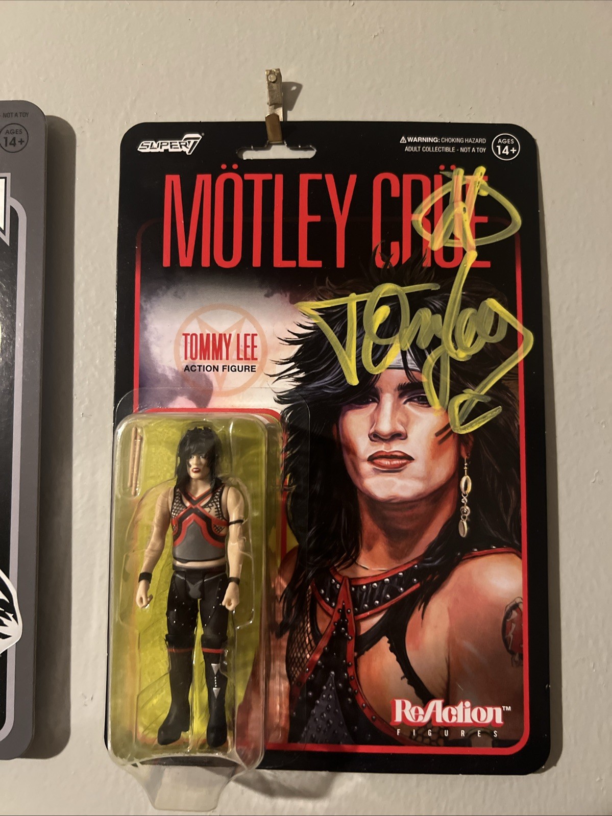 Tommy Lee Signed Motley Crue Drummer Super7 Reaction Figure w/ Sketch & COA 🔥