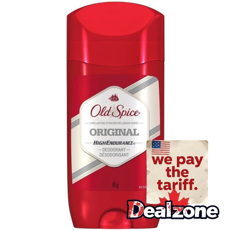 8x Old Spice High Endurance Deodorant, Aluminum Free, Original Scent 85g 3.0 oz