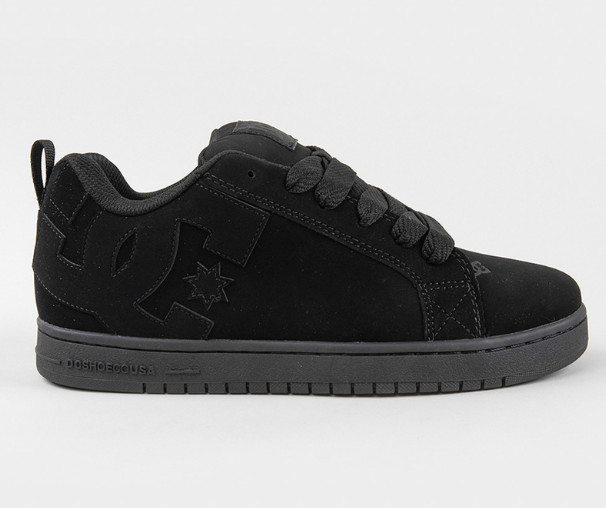 DC Court Graffik Men's Black Black Skate Shoes Puffy Cupsole DC Court Graffik Men's Black Black Skate Shoes Puffy Cupsole