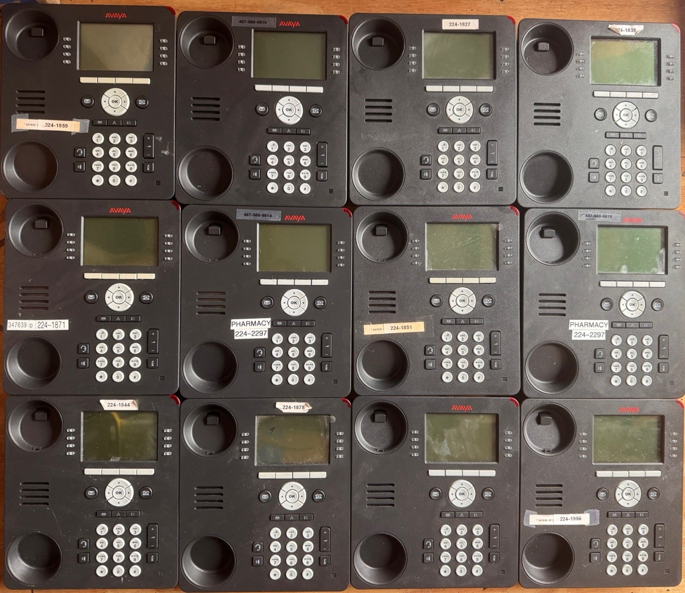 Lot of 12 Avaya 9608G IP Office Phones 