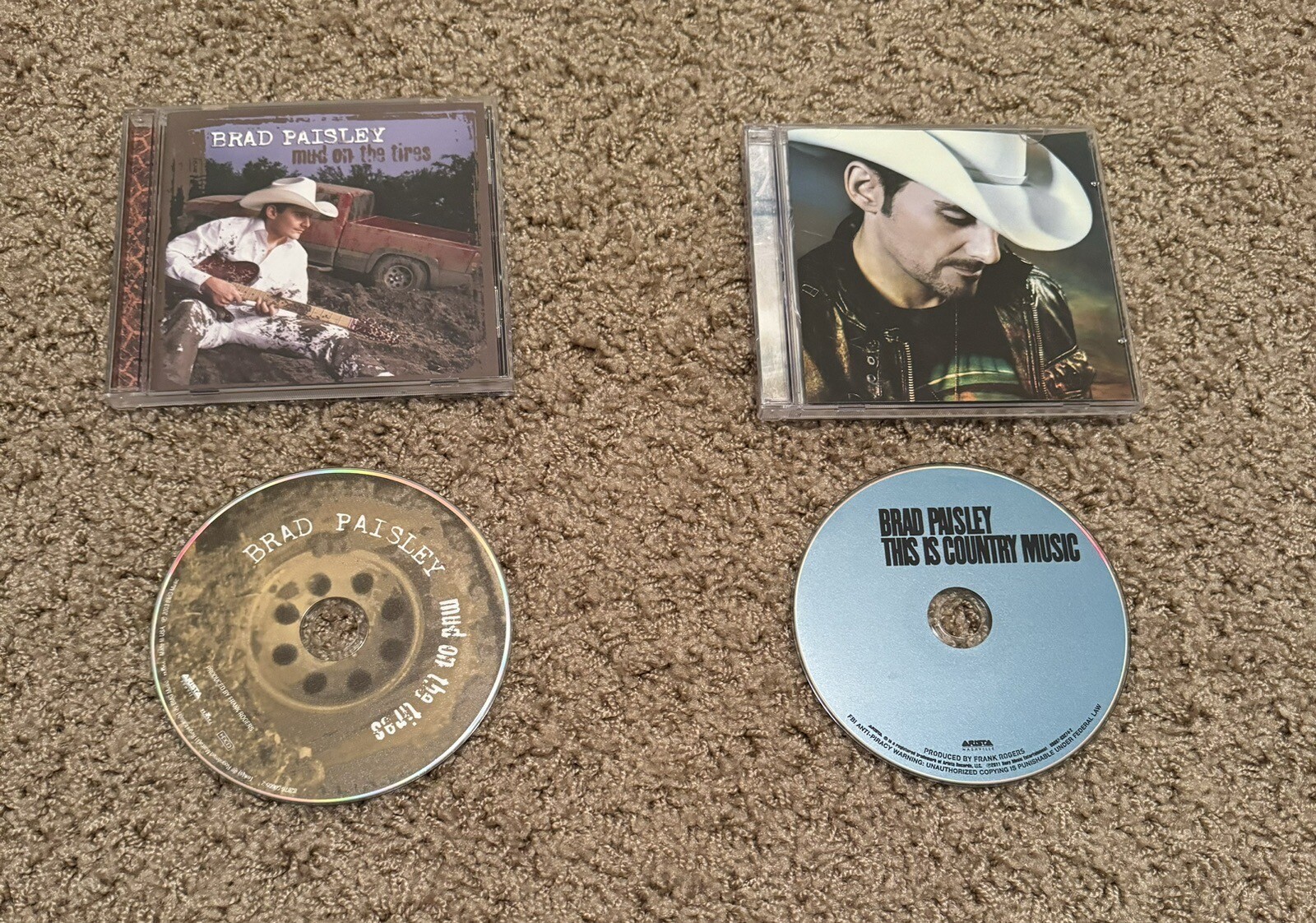 Lot Of 2 Brad Paisley Used CDs Country Music Lot Of 2 Brad Paisley Used CDs Country Music