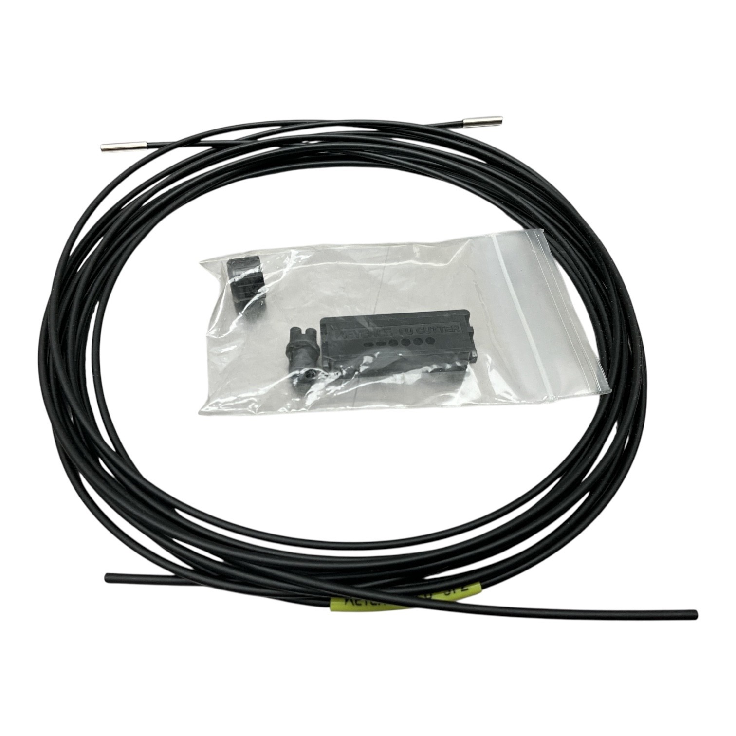 KEYENCE FU-5FZ Fiber Optic Sensor Through Beam 2m Tough-Flex Cable w/ Cutter