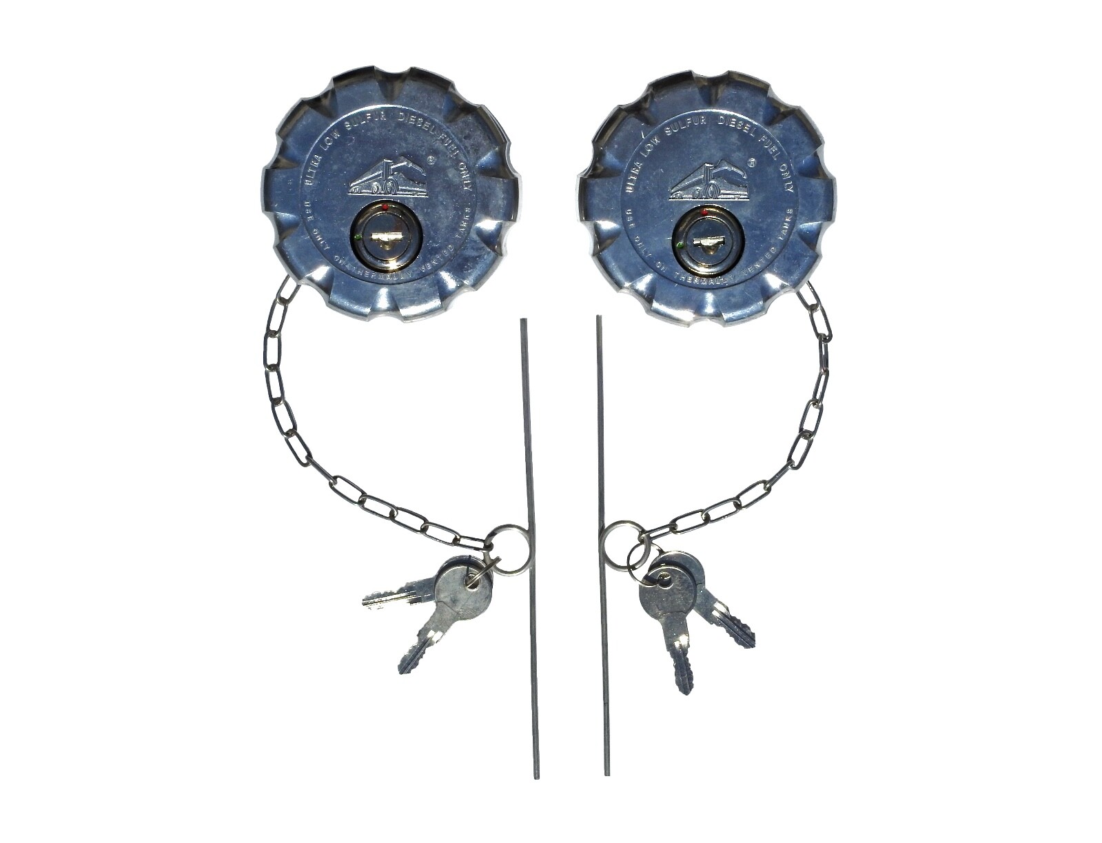 Road Superior 3” Keyed Alike Pair Locking Diesel Fuel Cap for Volvo VNL Series