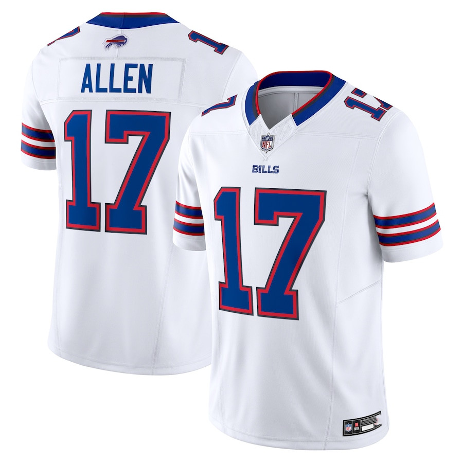 NWT Men's Bills #17 Josh Allen Red//White Stitched Game Player Jersey NWT Men's Bills #17 Josh Allen Red//White Stitched Game Player Jersey