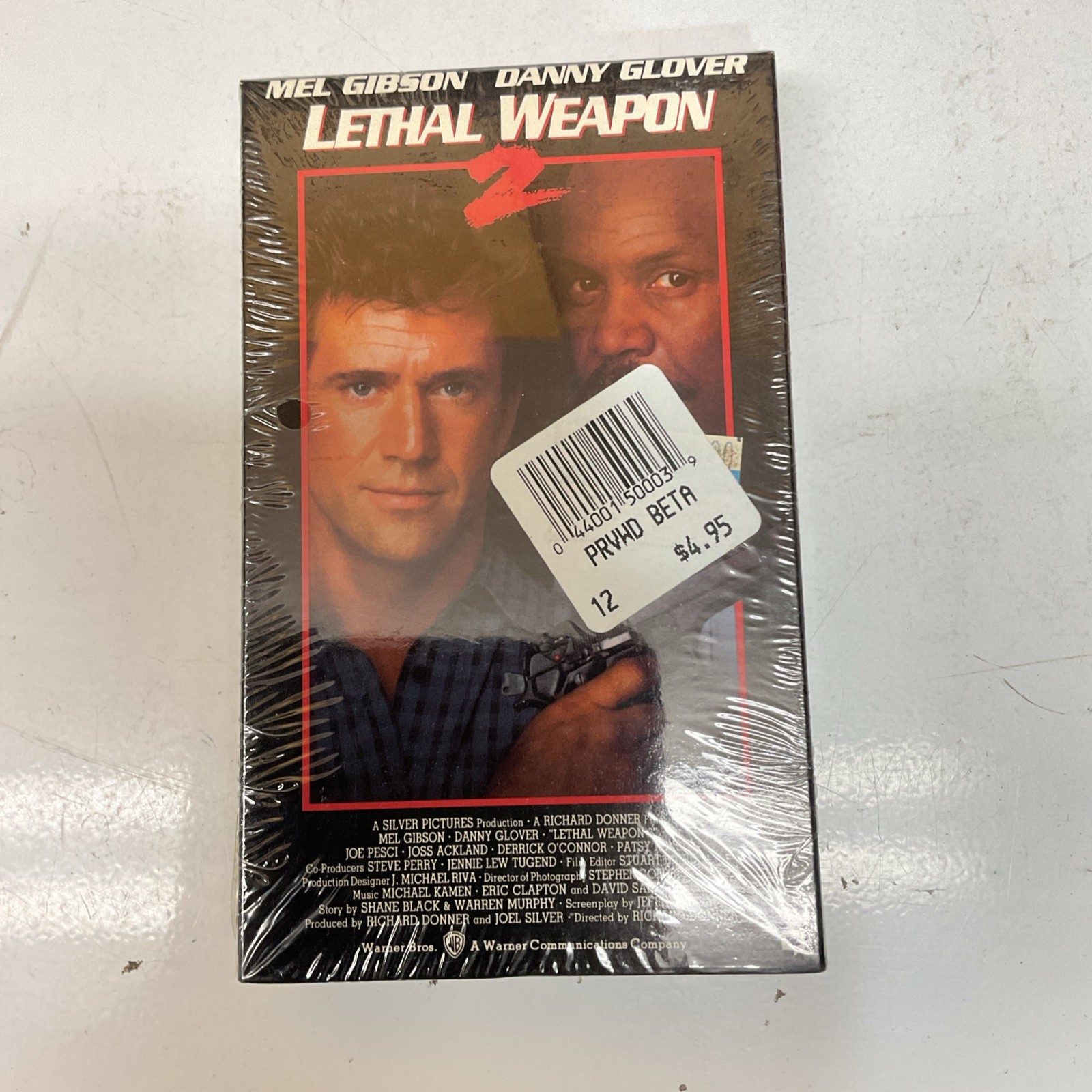 Lethal Weapon 2 BETA Tape Betamax Mel Gibson Danny Glover Warner Home