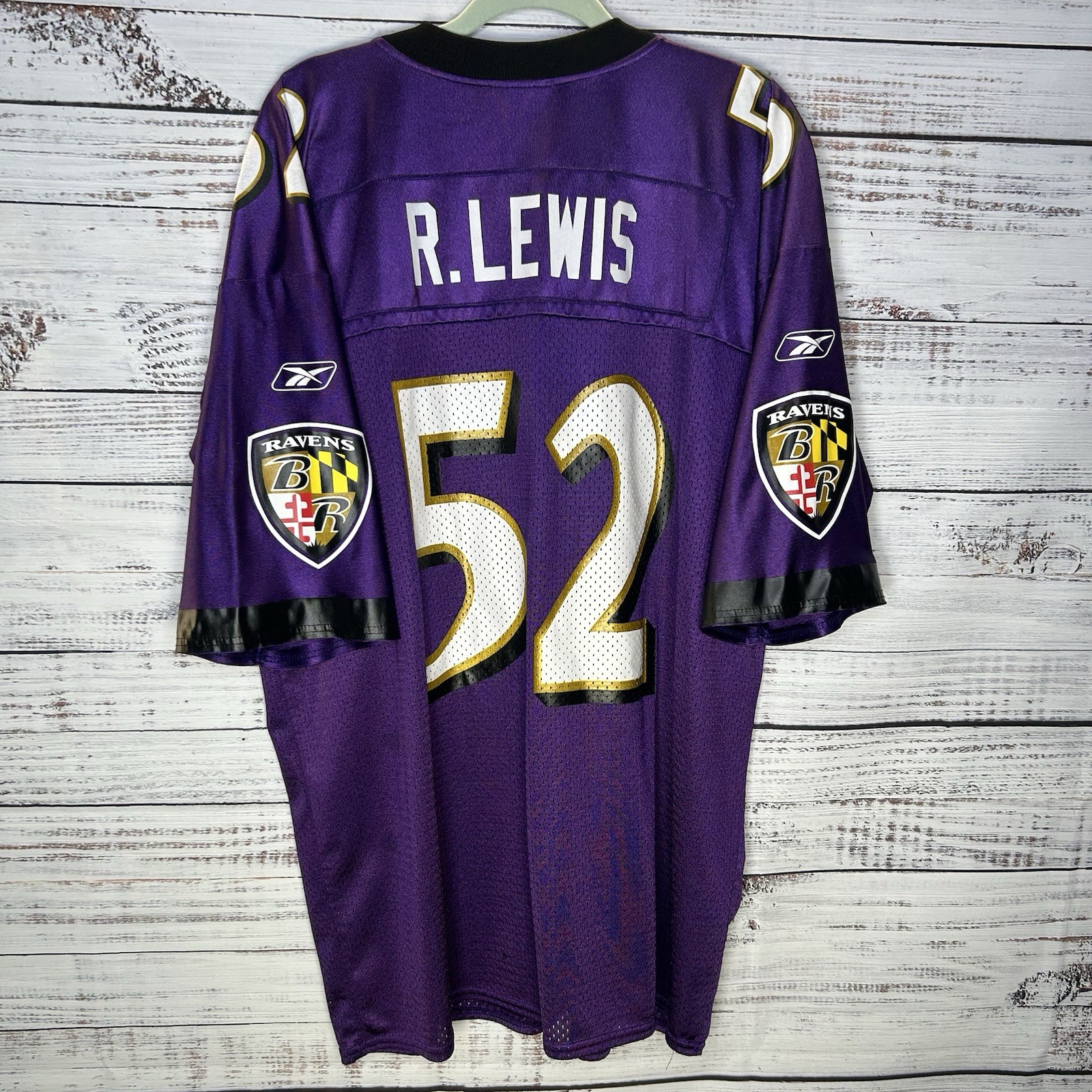 Vintage Reebok Baltimore Ravens Ray Lewis #52 Home Purple NFL Jersey Men’s XL Vintage Reebok Baltimore Ravens Ray Lewis #52 Home Purple NFL Jersey Men’s XL
