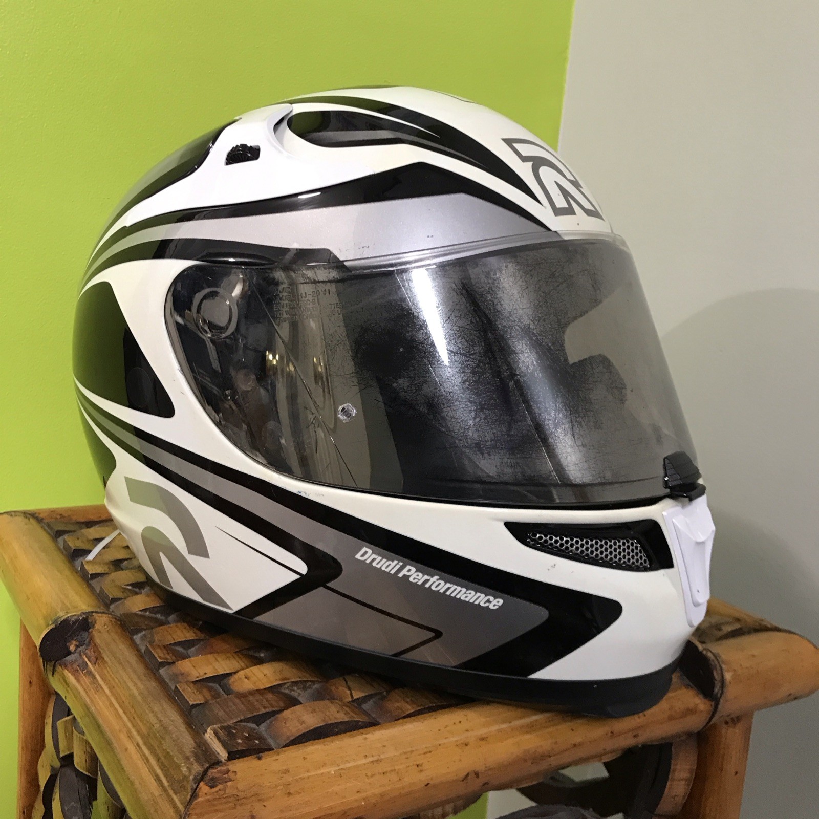 HJC RPHA 10 Plus Prester MC5 Motorcycle Helmet Drudi Performance DOT Size XL