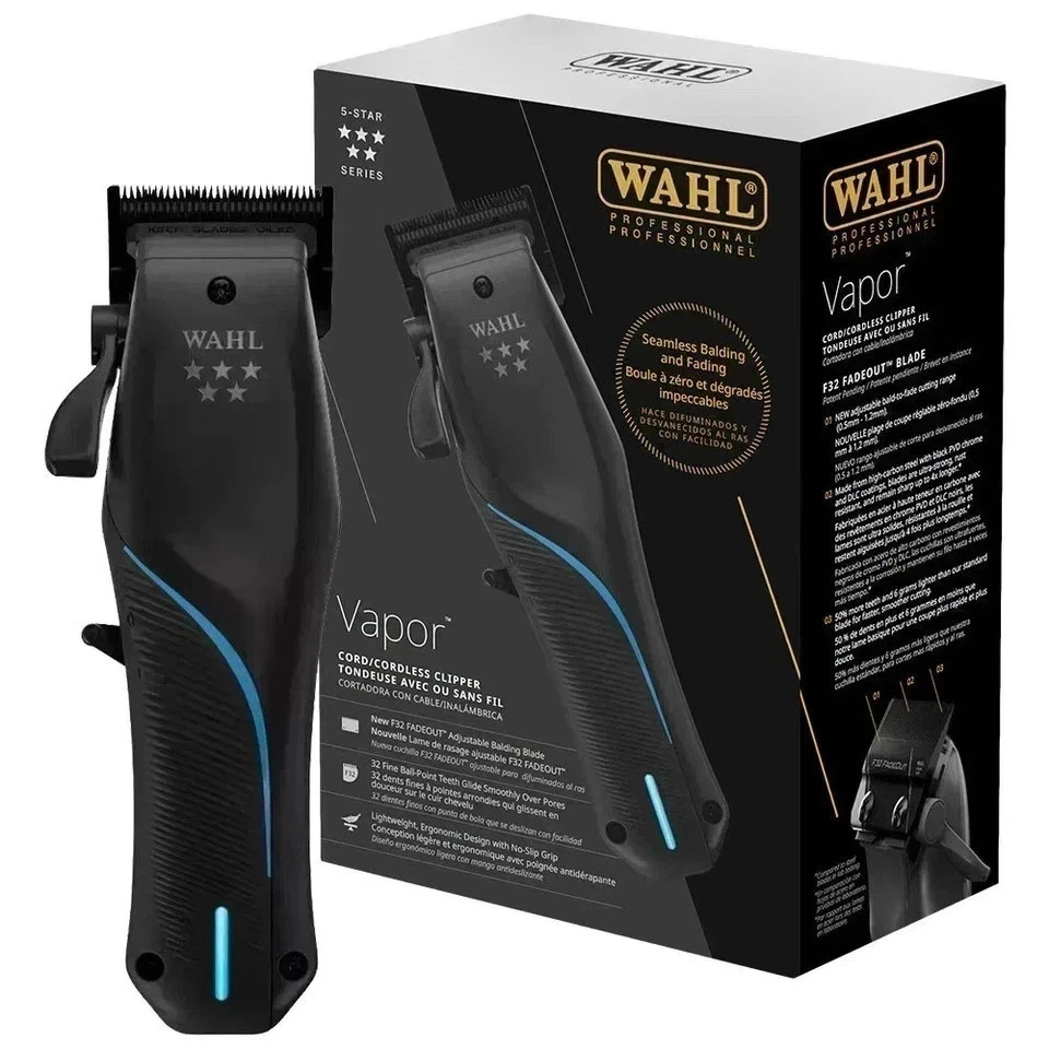 New Wahl Professional Vapor Cord / Cordless Clipper 5-Star Series  USA