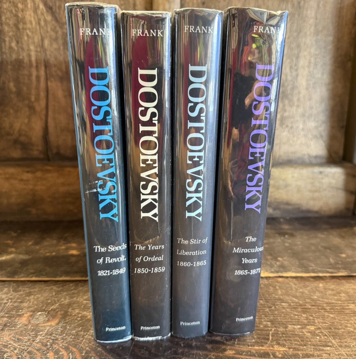 Dostoevsky 4 volumes Joseph Frank Princeton Press 1977