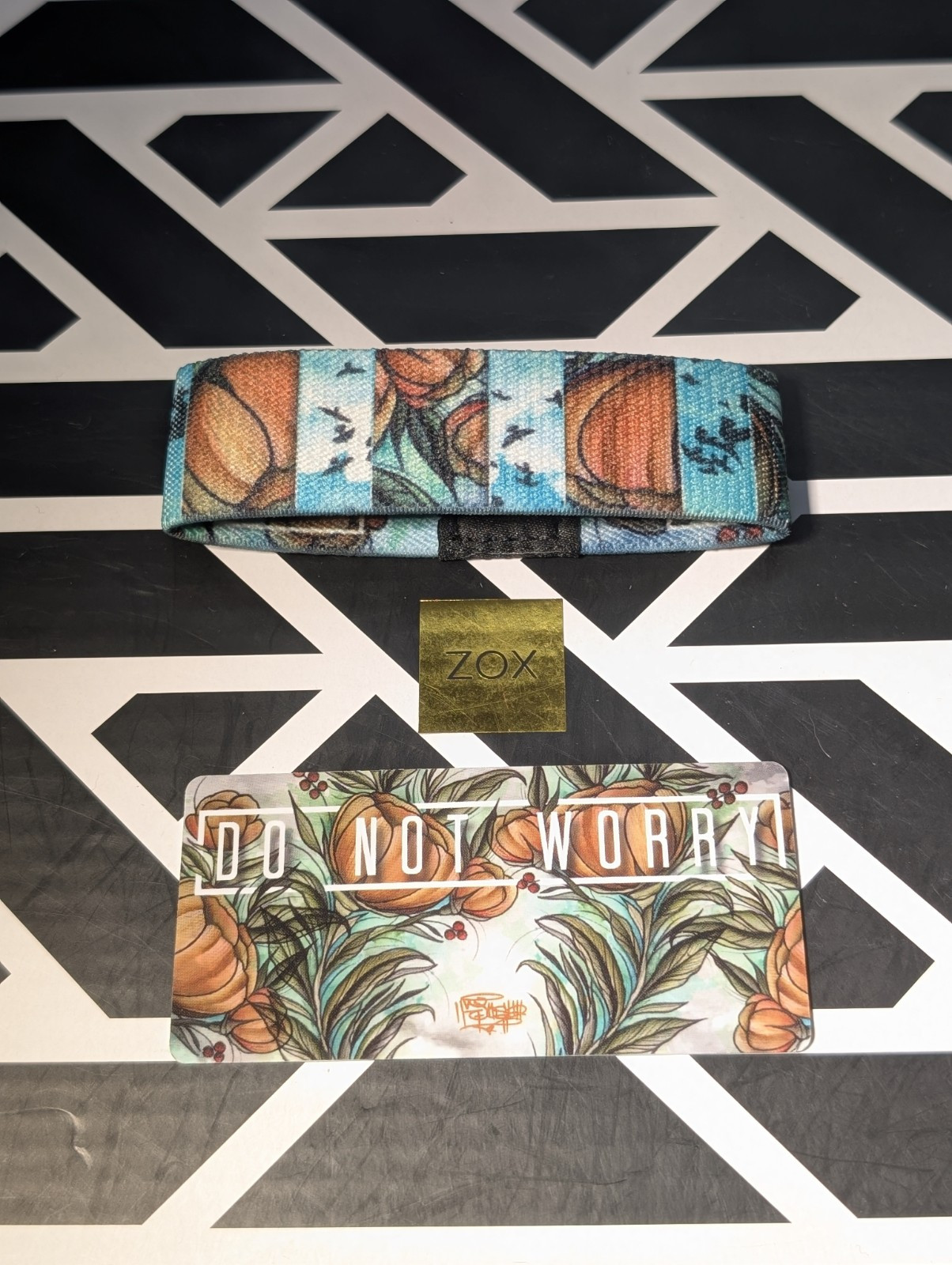 Zox Rare Gold Strap #11 Do Not Worry ~ NEW ~ Med ~ Wristband ~ Collector's Card