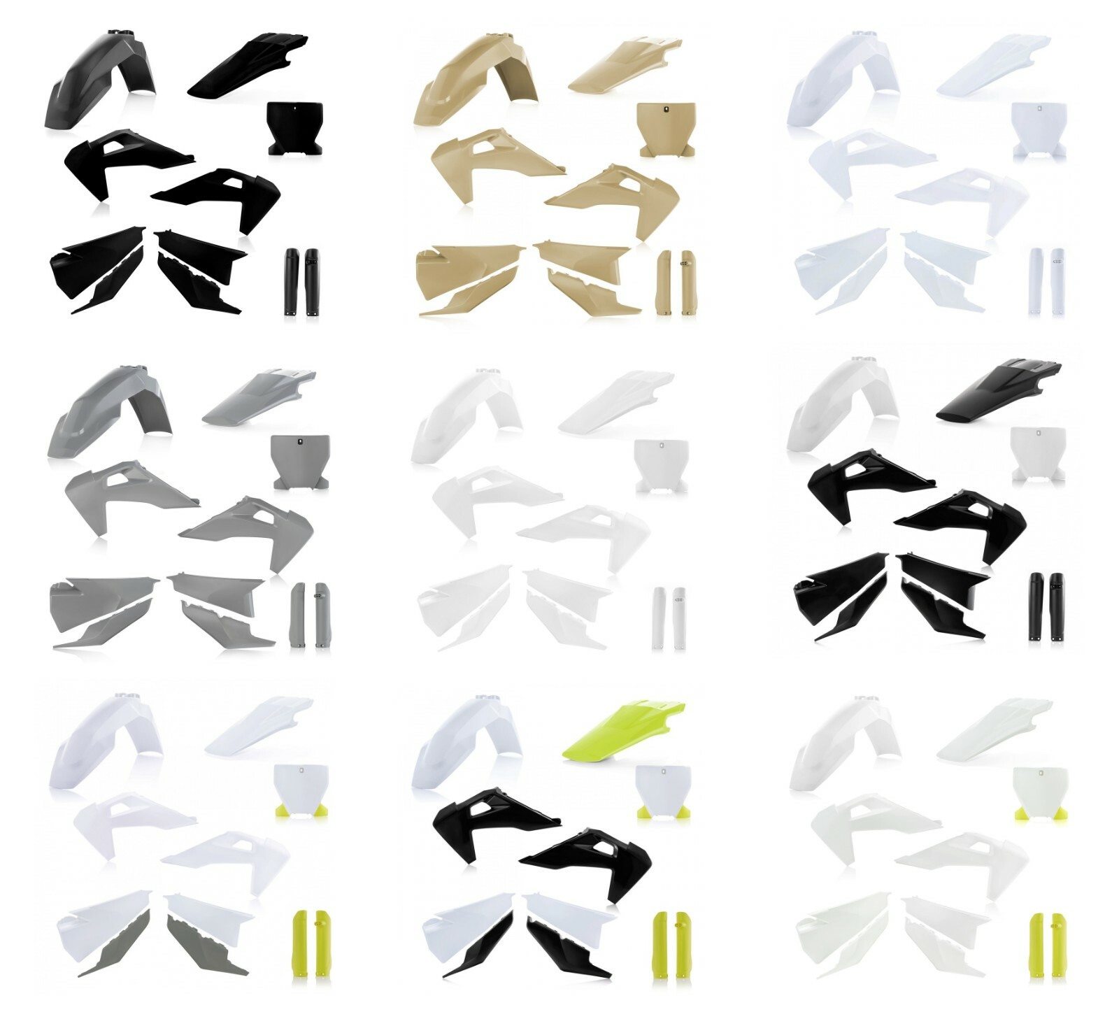 Acerbis Full Plastic Kit for 2019-2021 Husqvarna FC 250 350 450 & TC 125 250