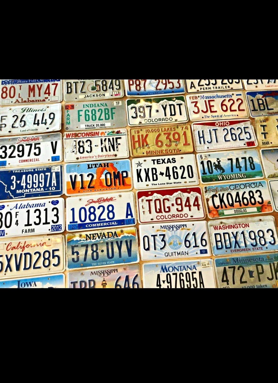 10 Mixed Lot Collectible Assorted US State License Plates, Multiple States 10 Mixed Lot Collectible Assorted US State License Plates, Multiple States