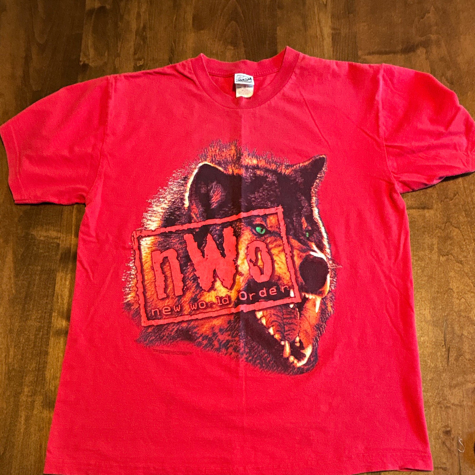 Vintage 1998 WCW NWO New World Order Wolf Pack Wolfpack Wrestling Shirt L Red Vintage 1998 WCW NWO New World Order Wolf Pack Wolfpack Wrestling Shirt L Red