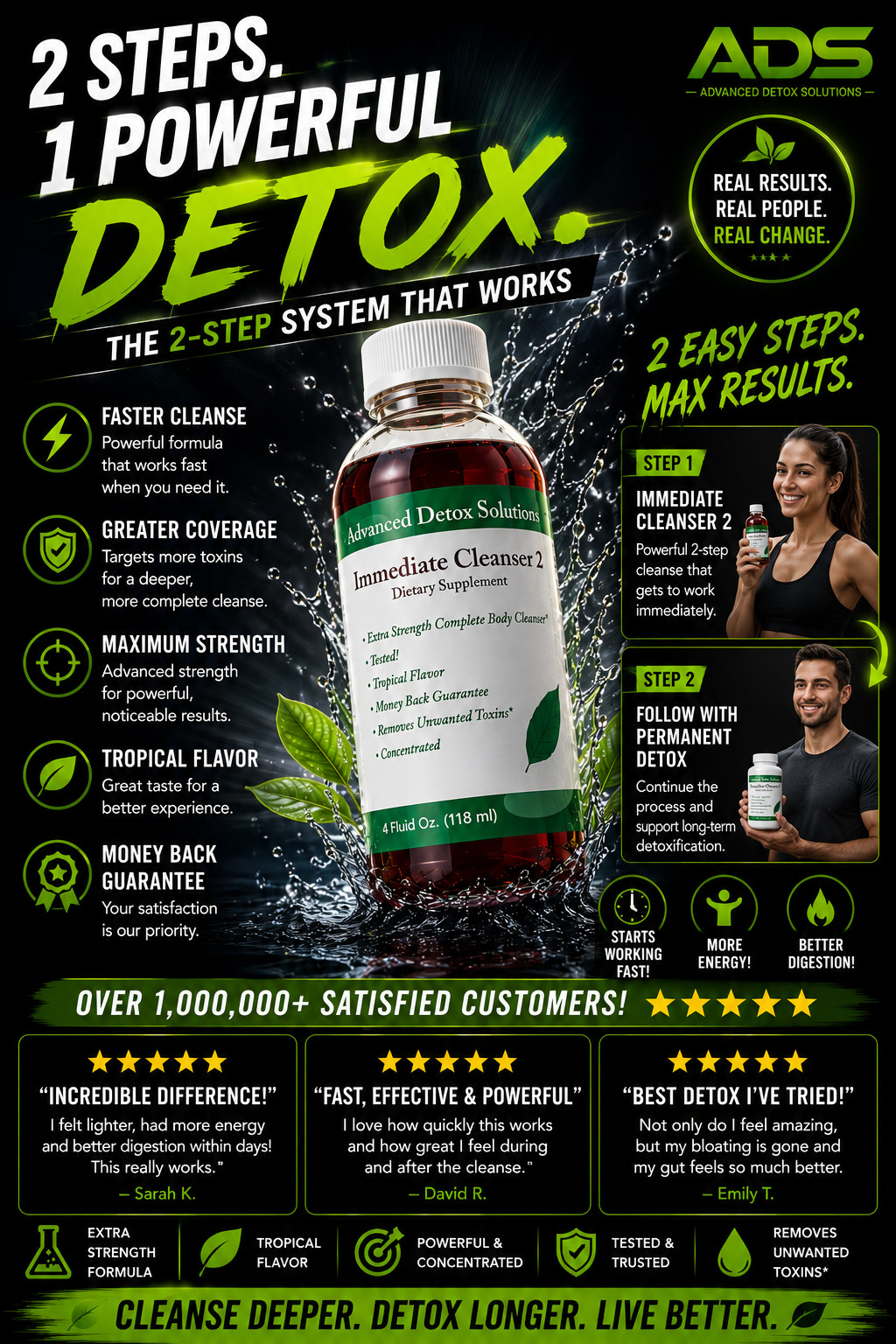 Immediate Cleanser 2 4oz | 1 Million Customers Satisfied | Same Day Shipping