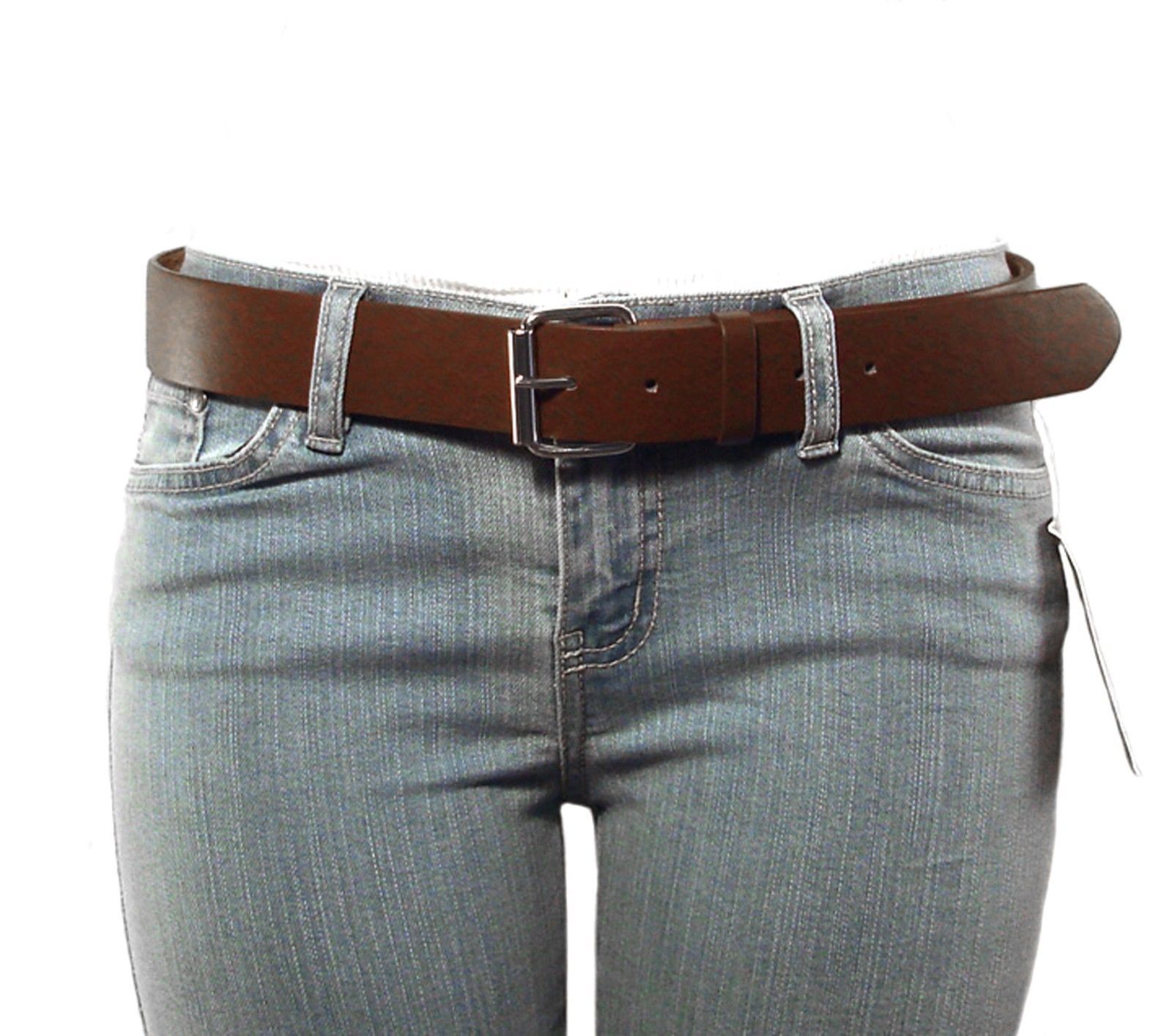 NEW Thick Wide Bonded Leather Belt w/ Removable Silver Buckle 12 Bright Colors