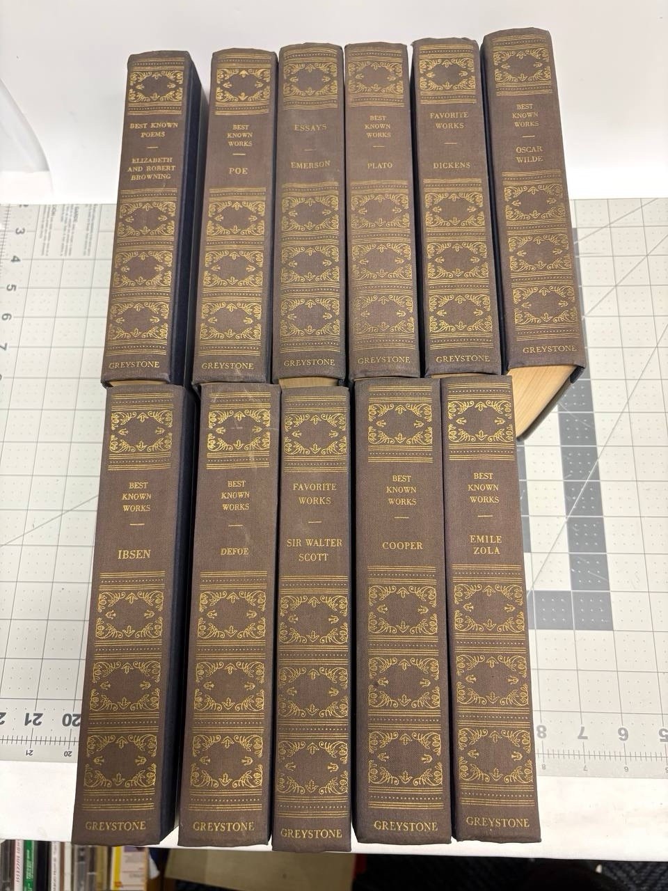 Lot 11 Vtg 1940s Greystone Press Best Known Works Hardcover Books Poe Dickens Lot 11 Vtg 1940s Greystone Press Best Known Works Hardcover Books Poe Dickens