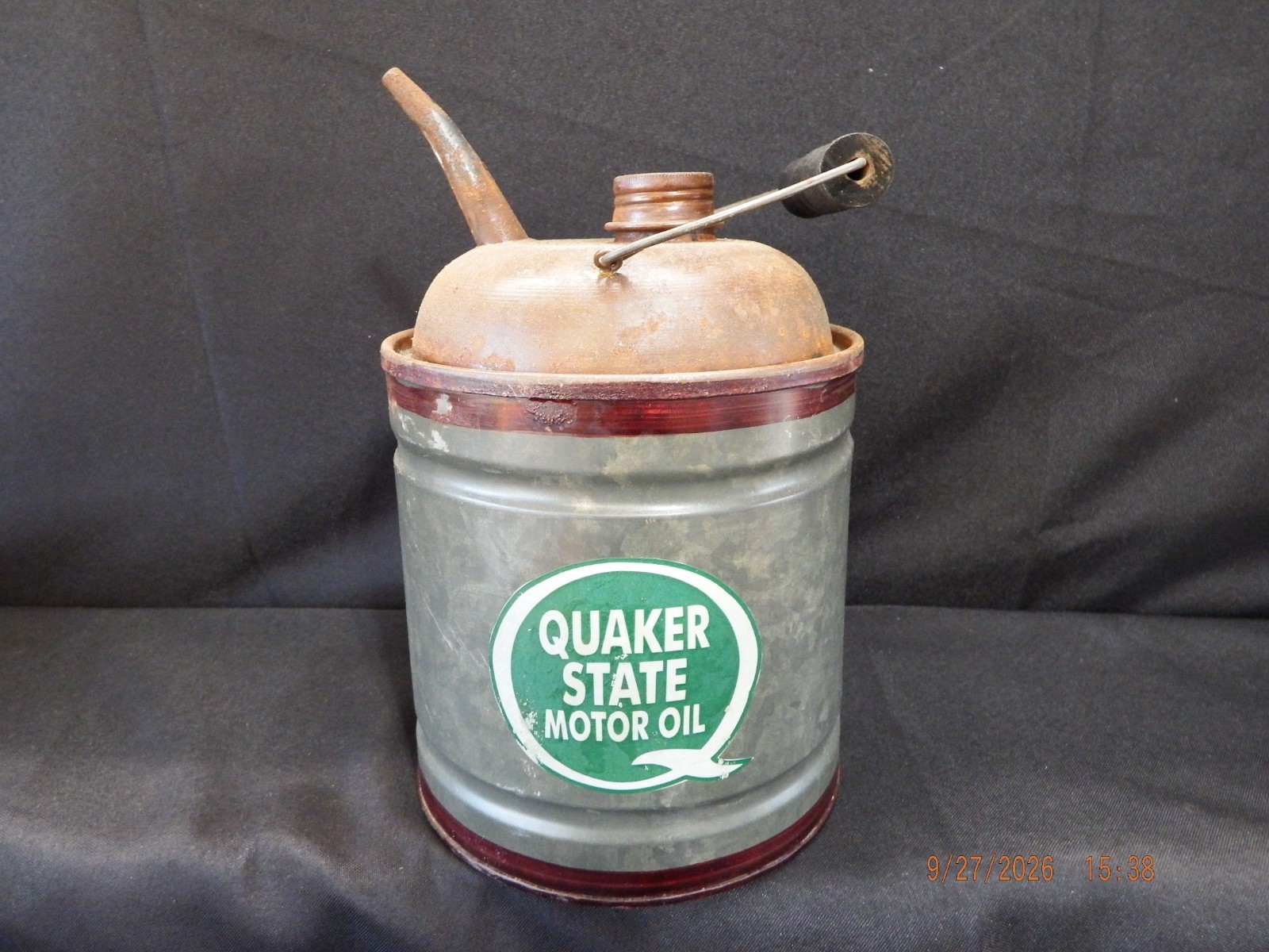 Quaker State 1 Gallon Oil Can-Vintage?-C308