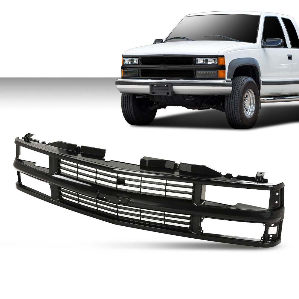 Full Black Grille Fits 94-98 Chevy C/K 1500 2500 3500 Composite Pickup Truck Full Black Grille Fits 94-98 Chevy C/K 1500 2500 3500 Composite Pickup Truck