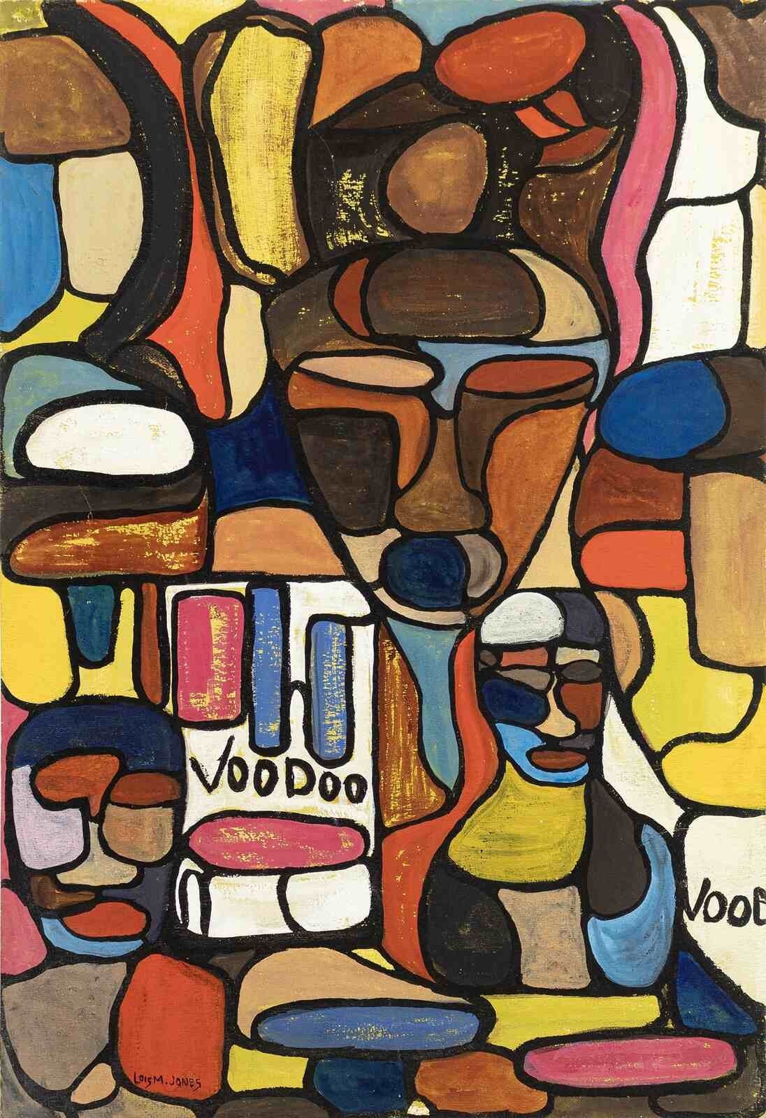 Loïs Mailou Jones Voodoo Haitian Modernist African American Painting