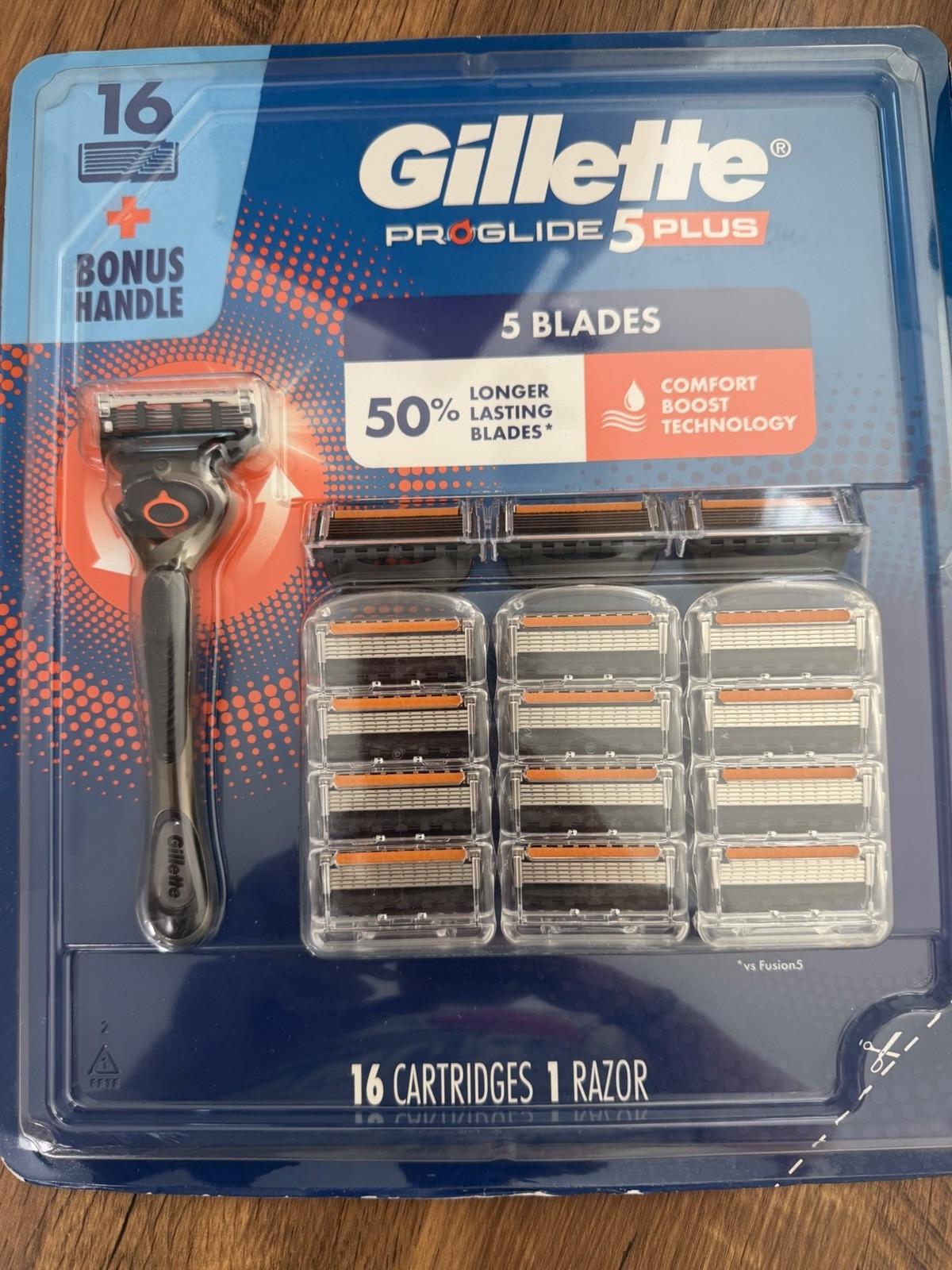 New Gillette ProGlide 5 Plus Razor Cartridges 5-Blade Refills 16 Pack + Handle New Gillette ProGlide 5 Plus Razor Cartridges 5-Blade Refills 16 Pack + Handle