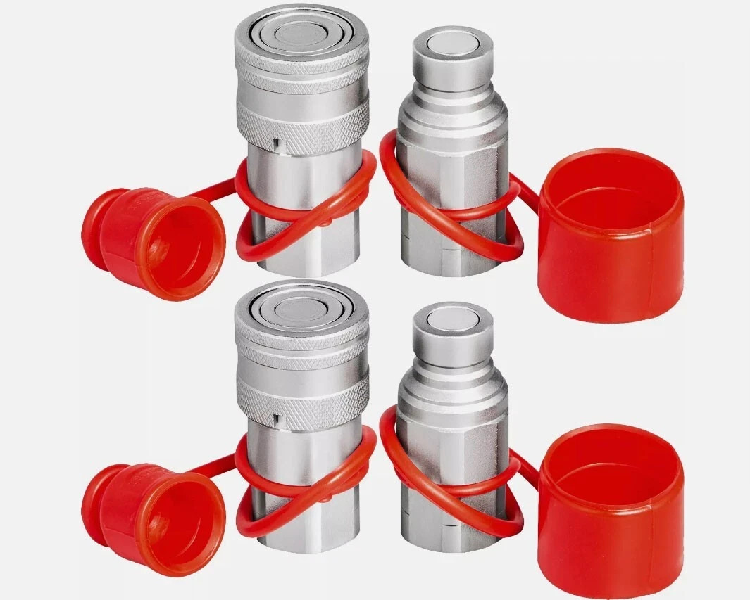2 Sets Hydraulic Quick Connect Couplers 1/2 2 Sets Hydraulic Quick Connect Couplers 1/2