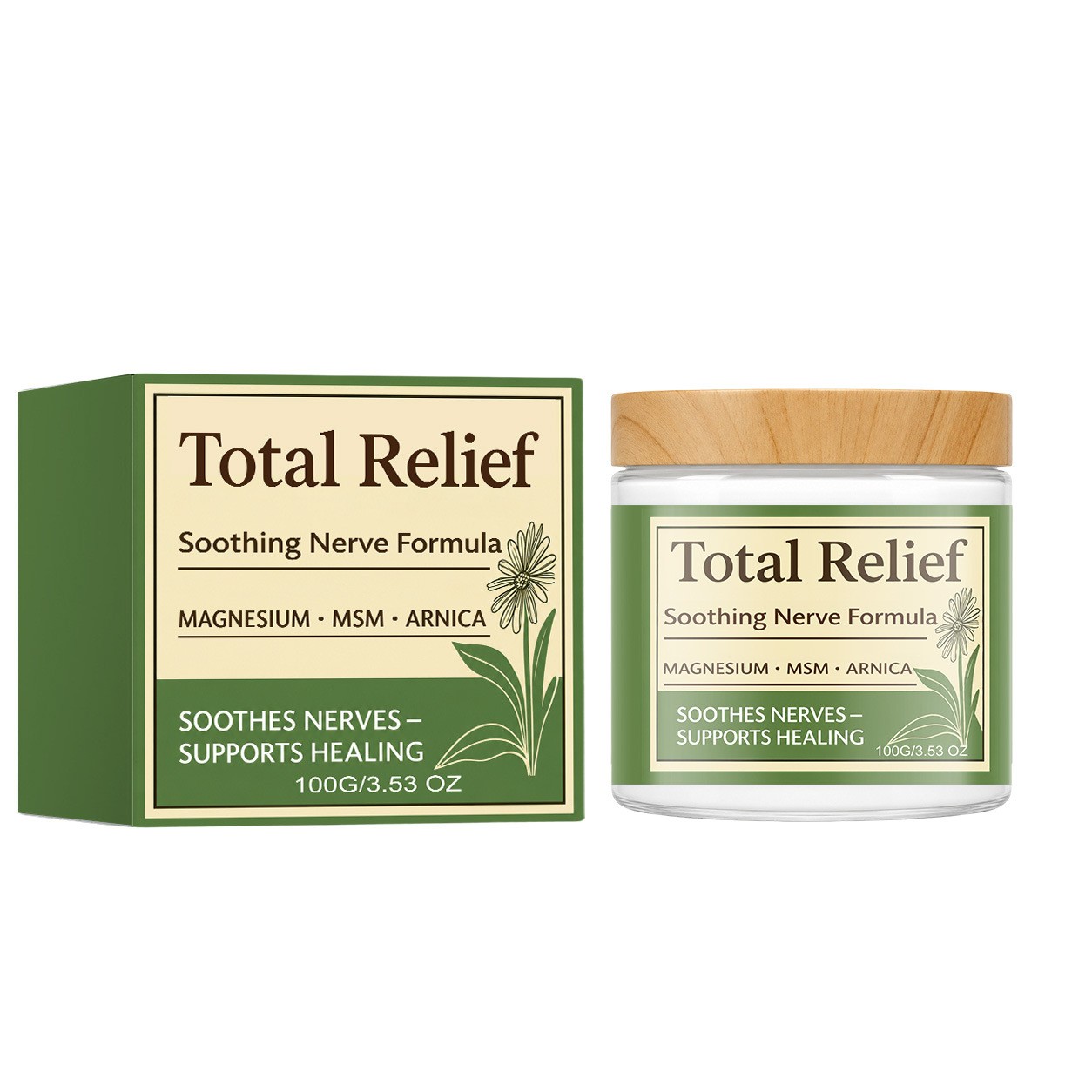 Upgrade Total Relief Magnesium Cream, Nerve Relief Magnesium Soothing Cream US