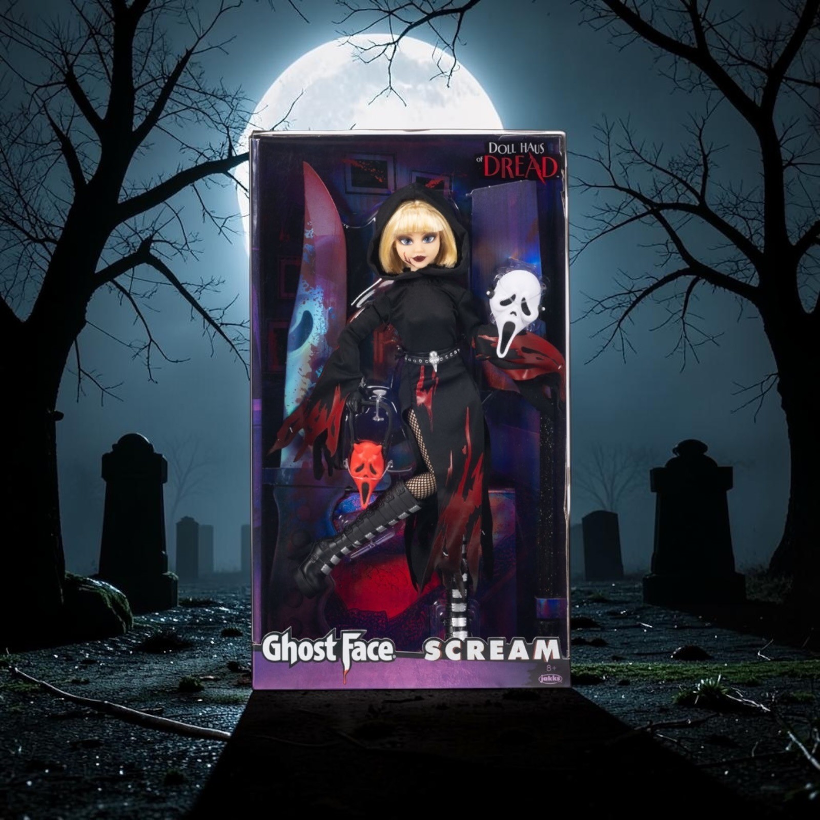 PRESALE Jakks Doll Haus of Dread Ghost Face Scream Fashion Doll SHIPS 10/30