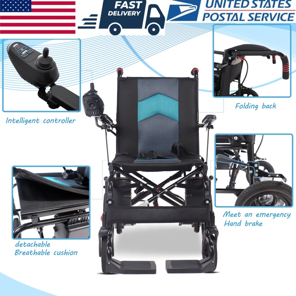 Intelligent Foldable Electric Power Mobility Wheelchair Lightweight Travel Chair Intelligent Foldable Electric Power Mobility Wheelchair Lightweight Travel Chair