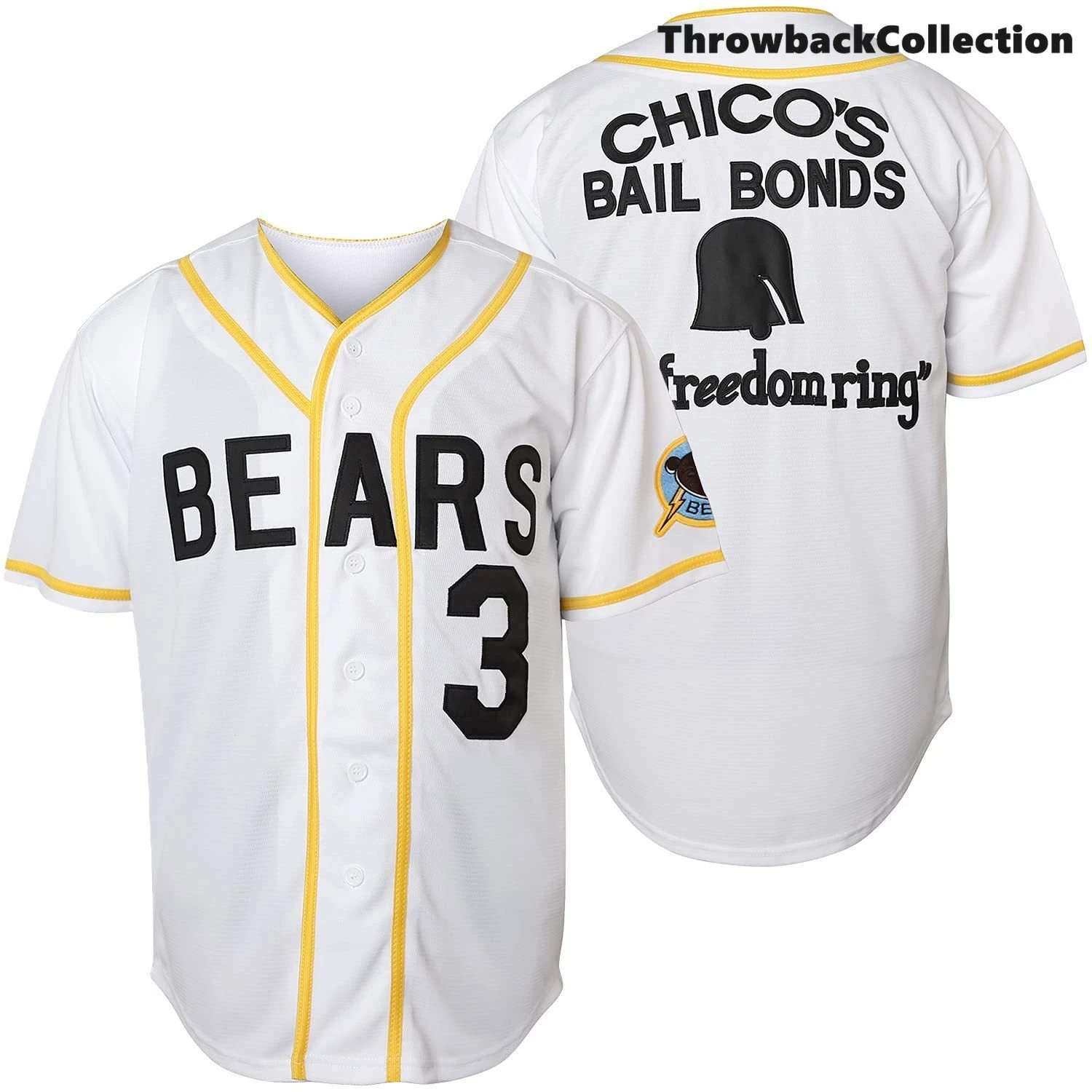 Movie The Bad News Bears #3 Kelly Leak Baseball Jersey Mens Sewn Custom Name