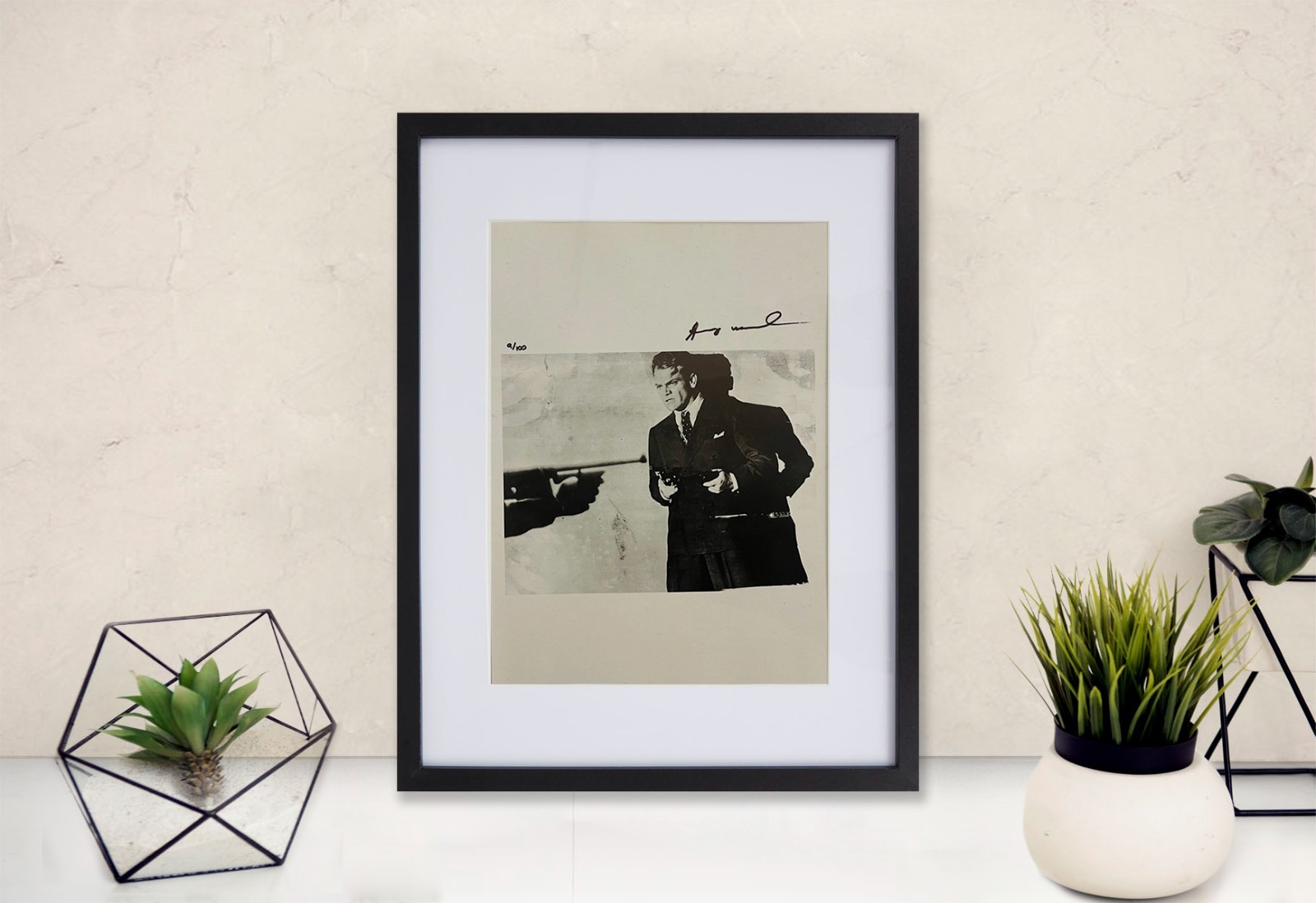 Andy Warhol Hand-Signed Original Print With COA and +$3,500 USD Appraisal.* Andy Warhol Hand-Signed Original Print With COA and +$3,500 USD Appraisal.*
