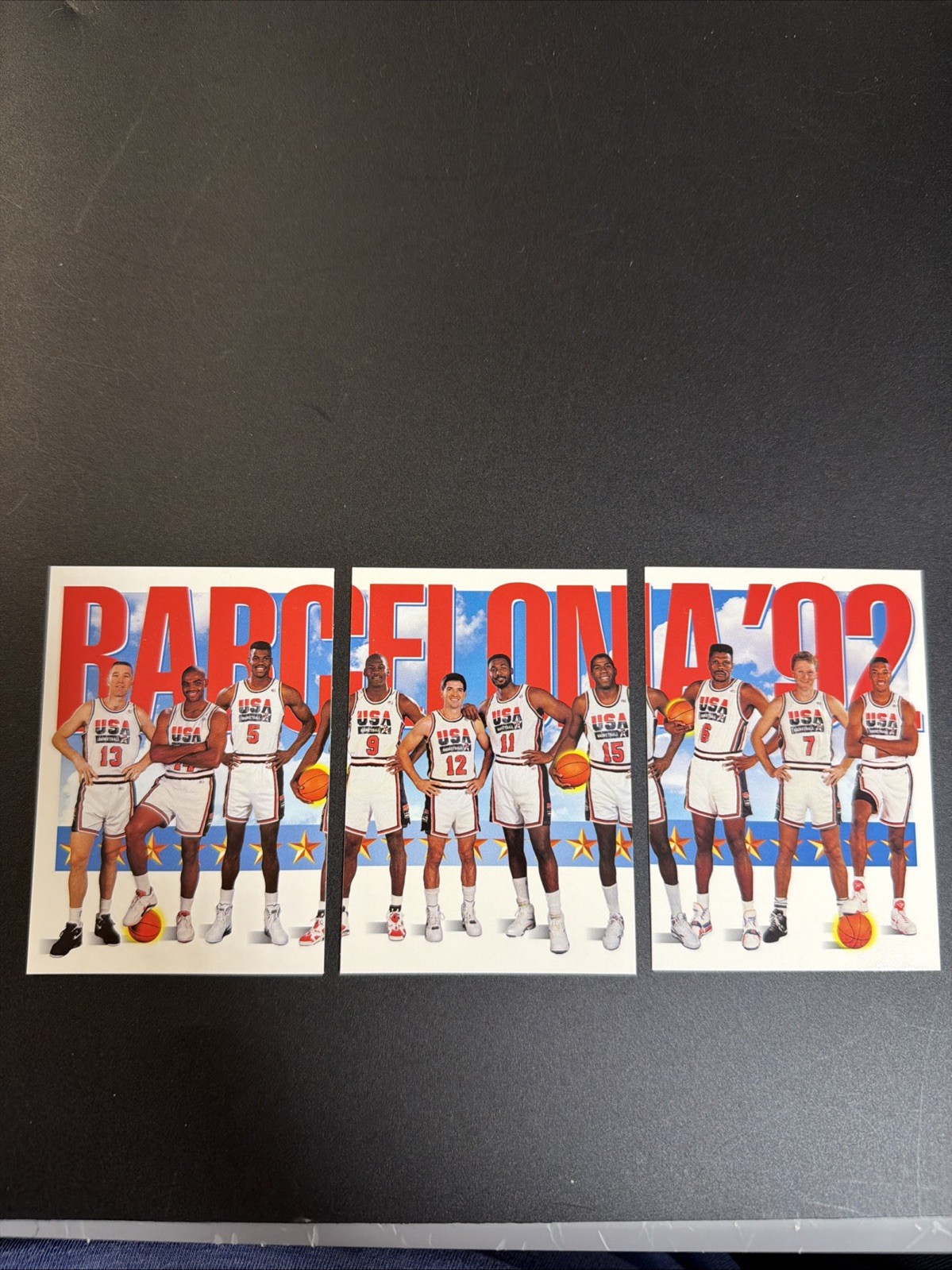 1992 Skybox Barcelona '92 Dream Team 3 card set Michael Jordan 1992 Skybox Barcelona '92 Dream Team 3 card set Michael Jordan