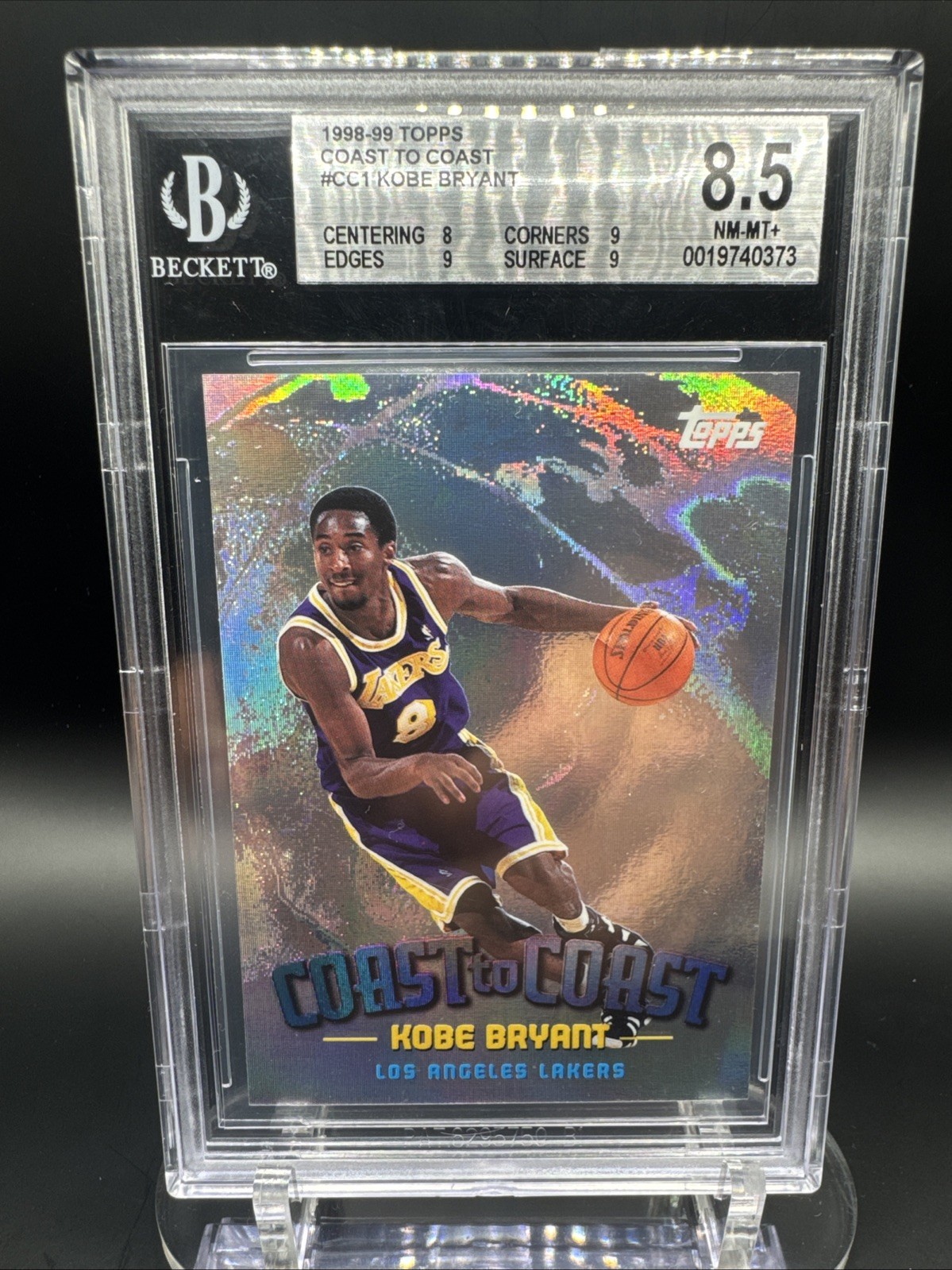1998-99 Topps - Coast to Coast Kobe Bryant #CC1 BGS 8.5 1998-99 Topps - Coast to Coast Kobe Bryant #CC1 BGS 8.5