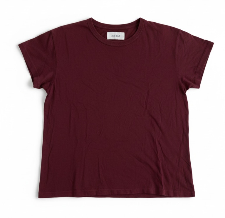 The Great Women’s Burgundy Crewneck T-Shirt Size 1 Made in USA The Great Women’s Burgundy Crewneck T-Shirt Size 1 Made in USA