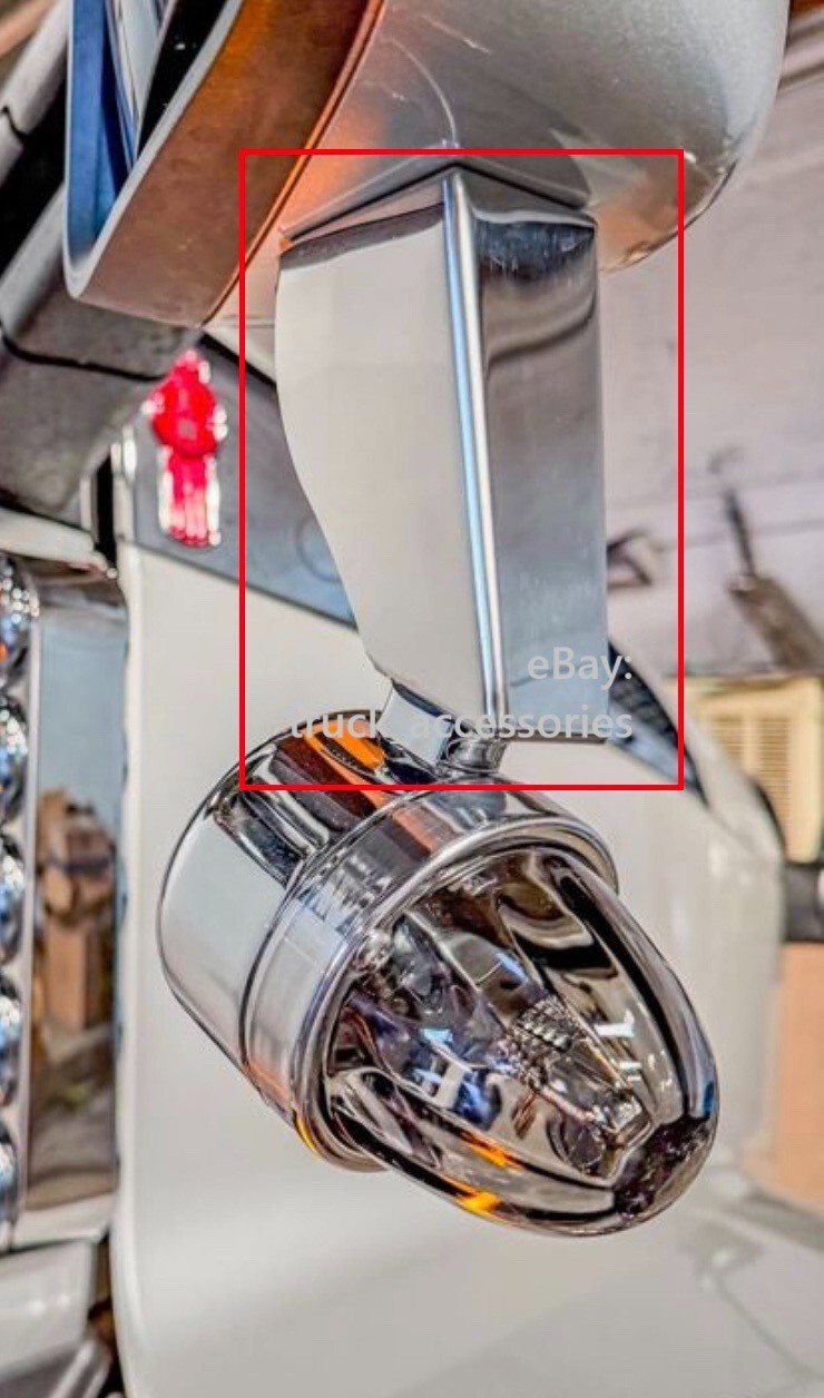 Universal Straight Down Mirror Bracket Stud-mount- LIGHT NOT INCLUDED (SET/2) Universal Straight Down Mirror Bracket Stud-mount- LIGHT NOT INCLUDED (SET/2)