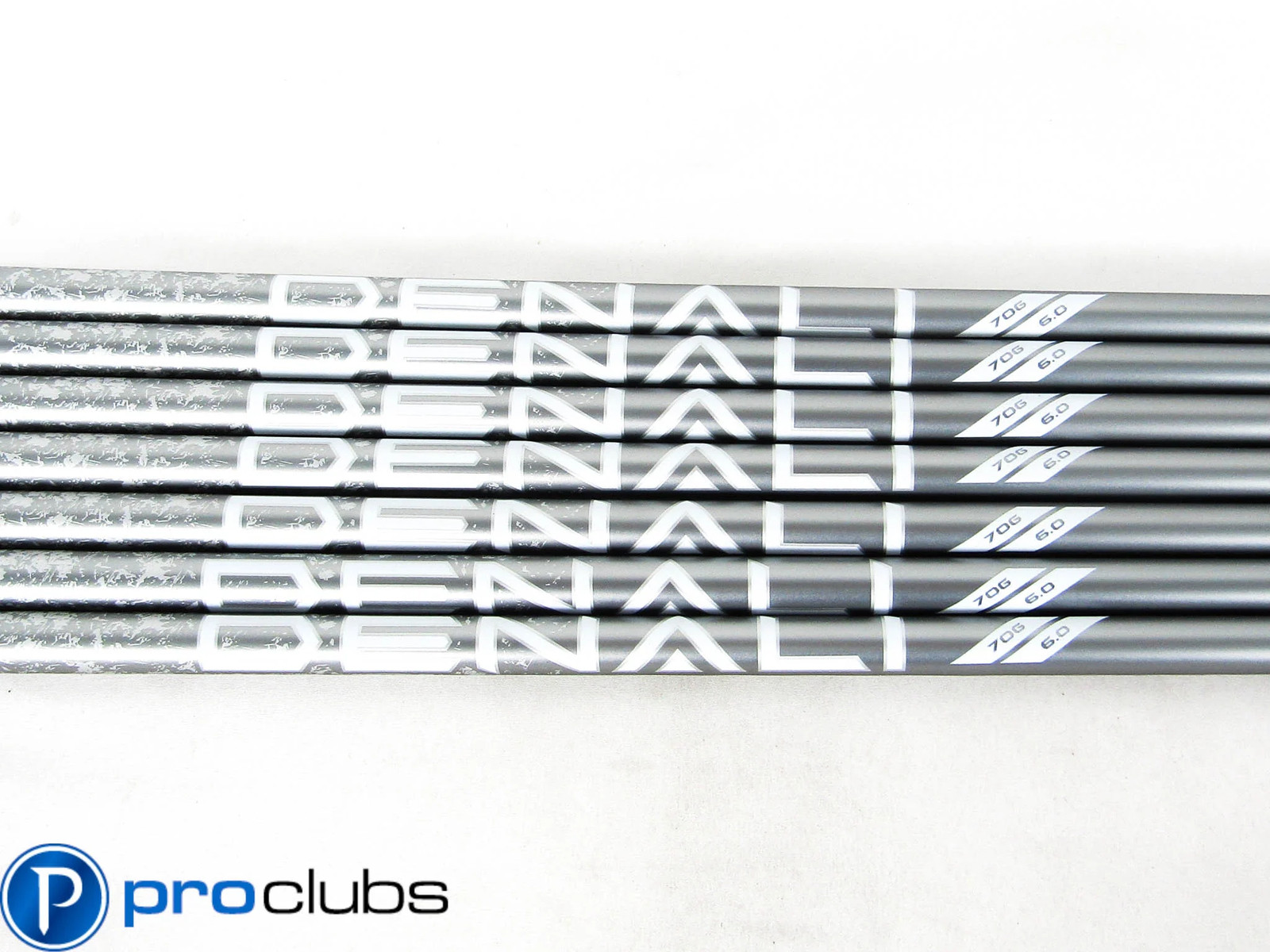 7pc NEW PROJECT X DENALI FROST SILVER 70 STIFF FLEX GRAPHITE IRON SHAFTS #503793